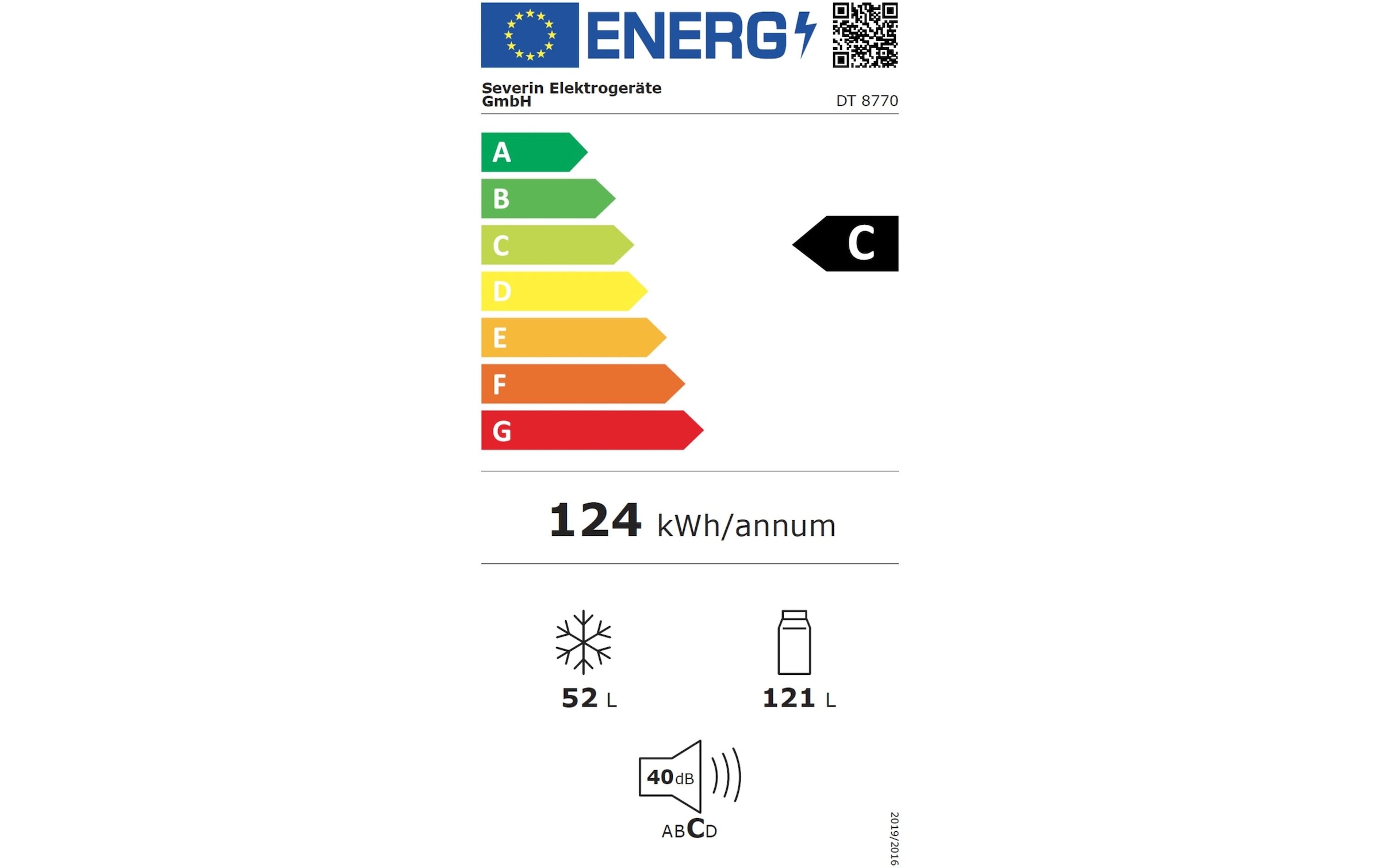 Severin Kühl-/Gefrierkombination »Kühl-Gefrierkombination DT8770« 142,5 cm hoch 49,5 cm breit
