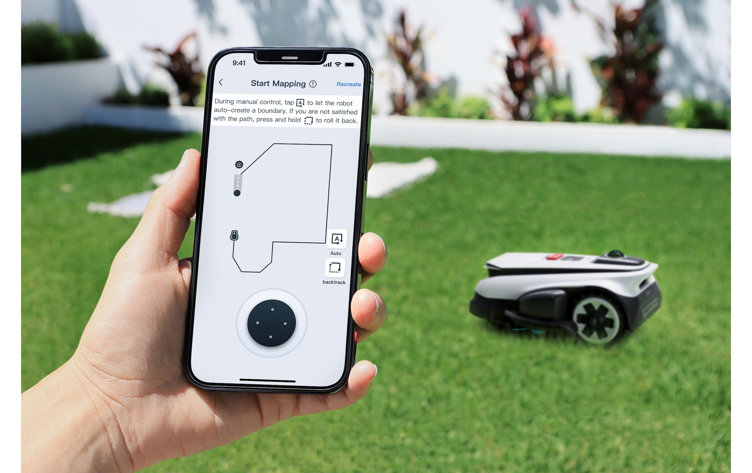 ECOVACS Rasenmähroboter »GOAT A1600 LiDAR PRO« Mäheffizienz von 400 m²/h, Trimmer (8500 rpm),   Dual-LiDAR Navigation, leistungsstarker 32-V Energieplattform