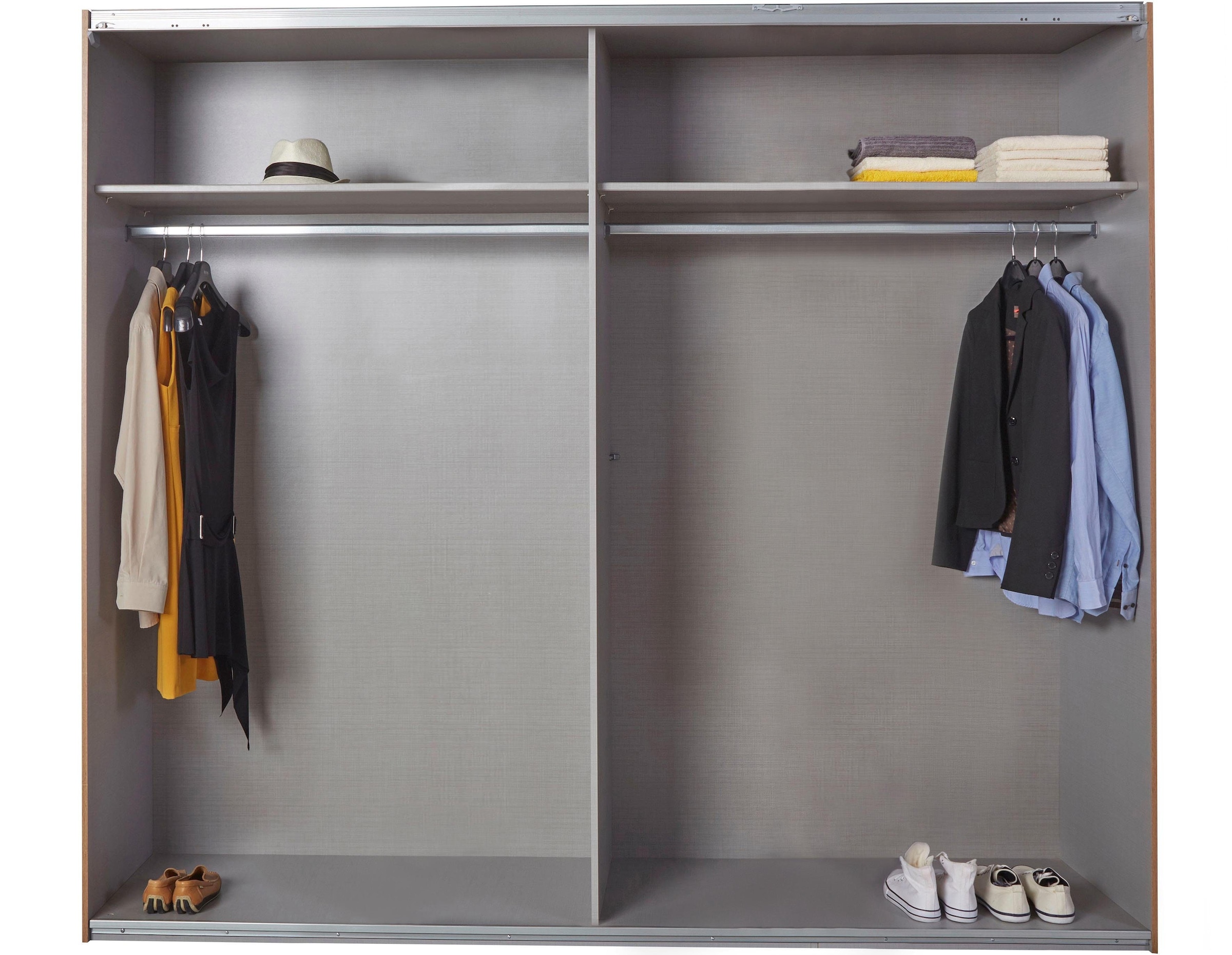 Wimex Armoire à portes coulissantes »Malmö, Kleiderschrank wahlweise mit oder ohne Spiegel« Kleiderschrank im Industrial Design, 225 oder 270cm breit