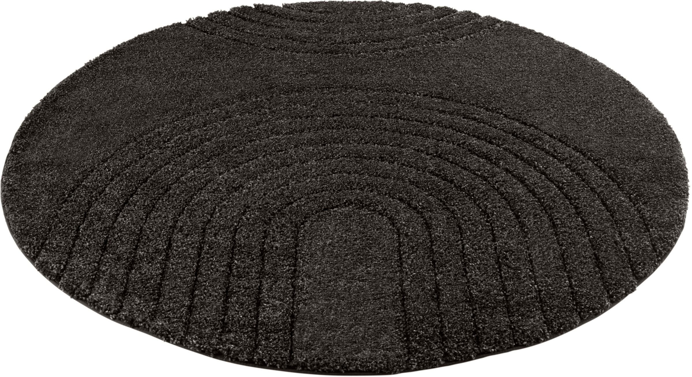 Image of MINT RUGS Designteppich »Fergus«, rund, 22 mm Höhe, Hoch-Tief Struktur, sehr weicher Flor, Wohnzimmer, Schlafzimmer, Robust, Pflegeleicht, ringsum gekettelt bei Ackermann Versand Schweiz