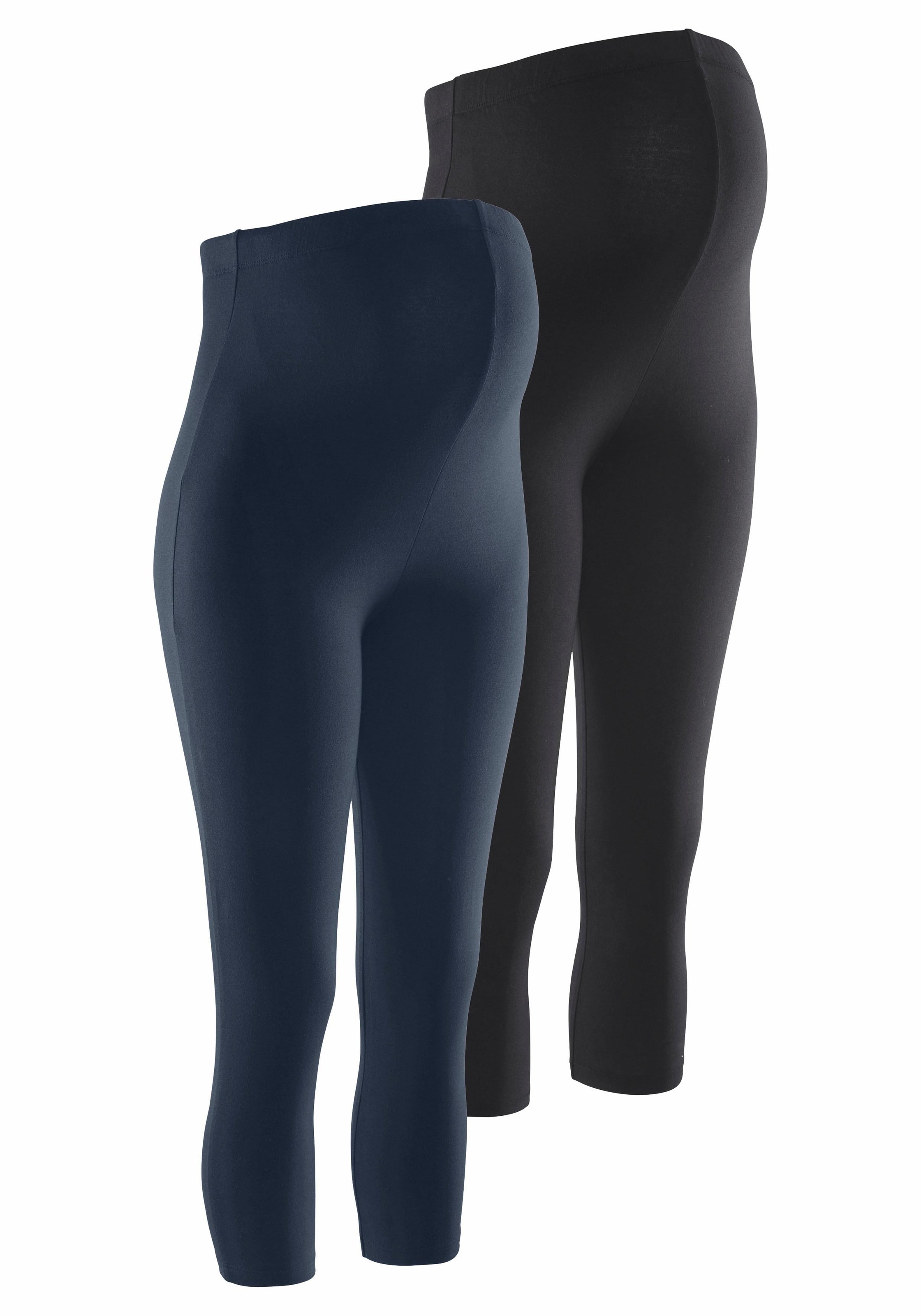 Image of Neun Monate Umstandsleggings »Powered by Flashlights«, (Packung, 2 tlg.), in Caprilänge bei Ackermann Versand Schweiz