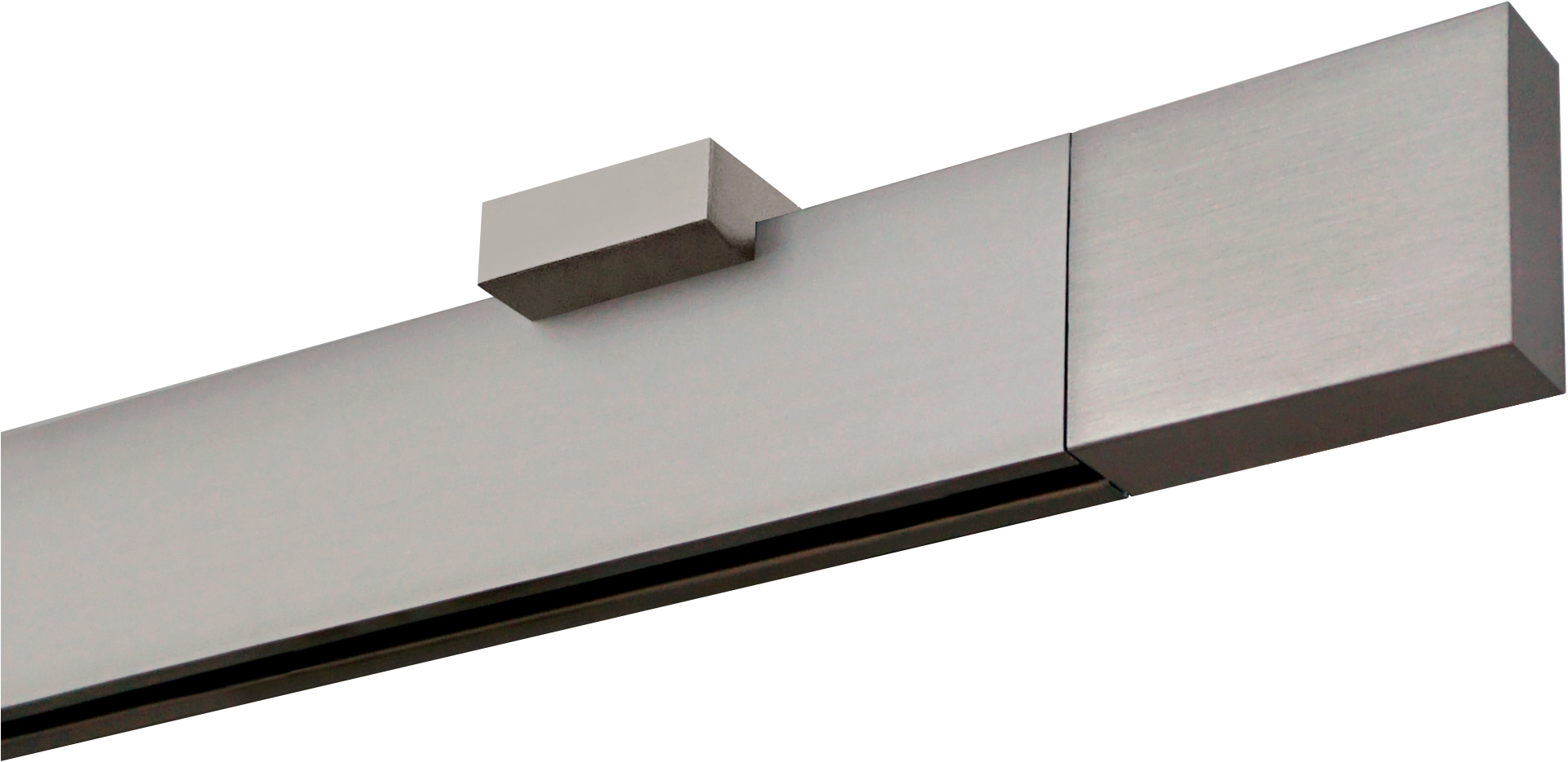 GARESA Gardinenstange »FLAT« 1 läufig-läufig Wunschmasslänge Rechteckprofil, Deckenmontage, perfekter Lauf, modern, verlängerbar