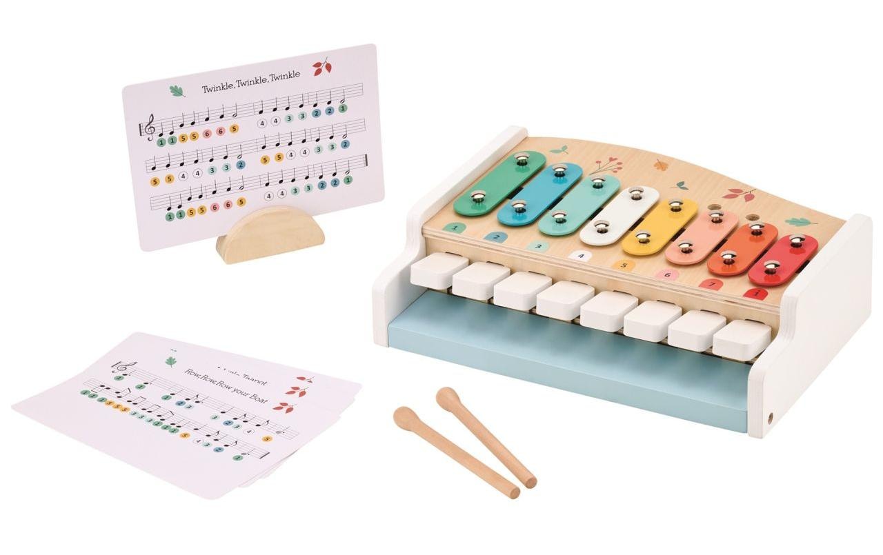 Spielba Spielzeug-Musikinstrument »Piano und Xylophon 2 in 1«