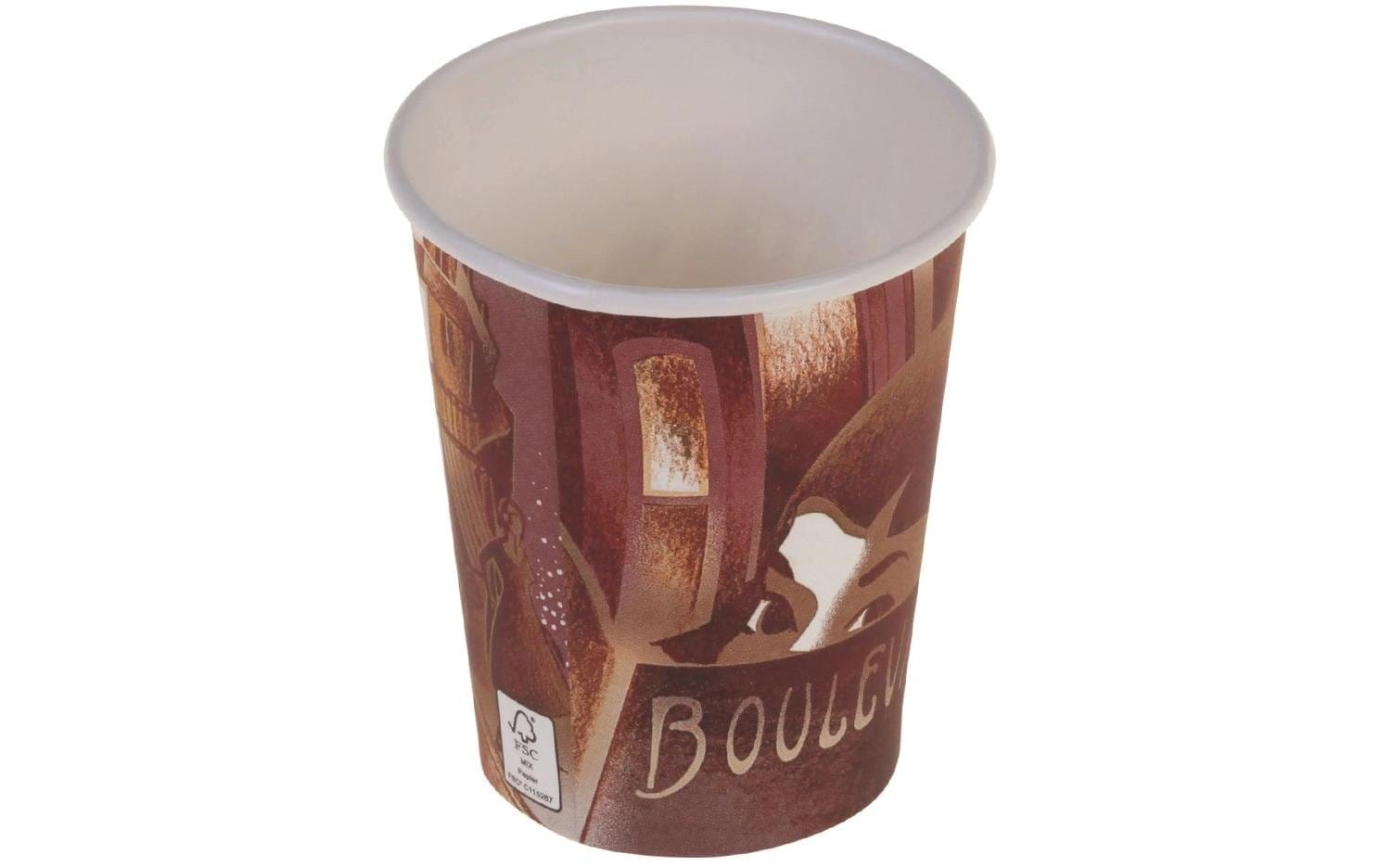 Coffee-to-go-Becher »Büromaterial Boulevard 200 ml, 1000 Stück, Braun«, (1000 tlg.),...