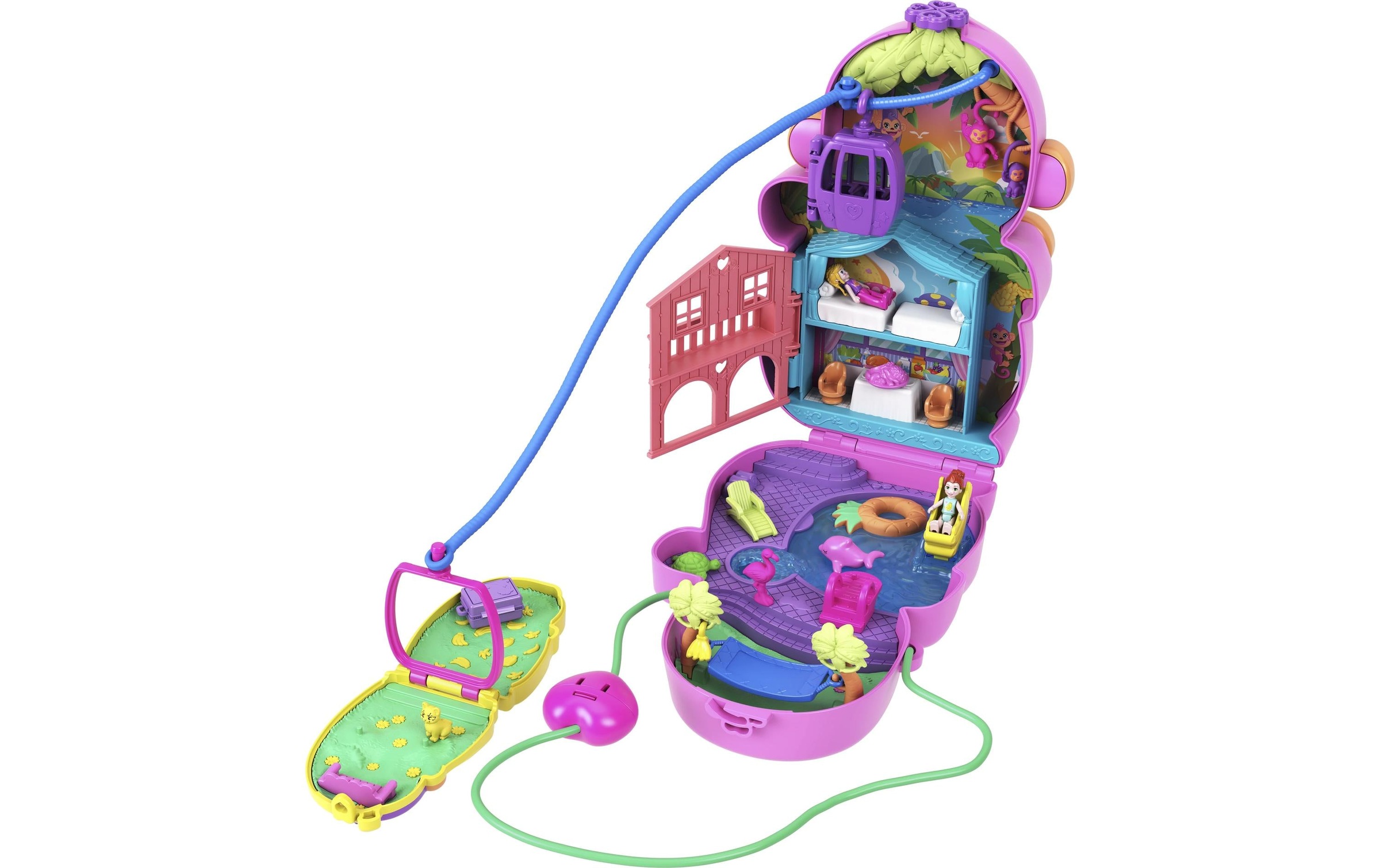 Polly Pocket Puppenhaus »Affenmama und Baby«