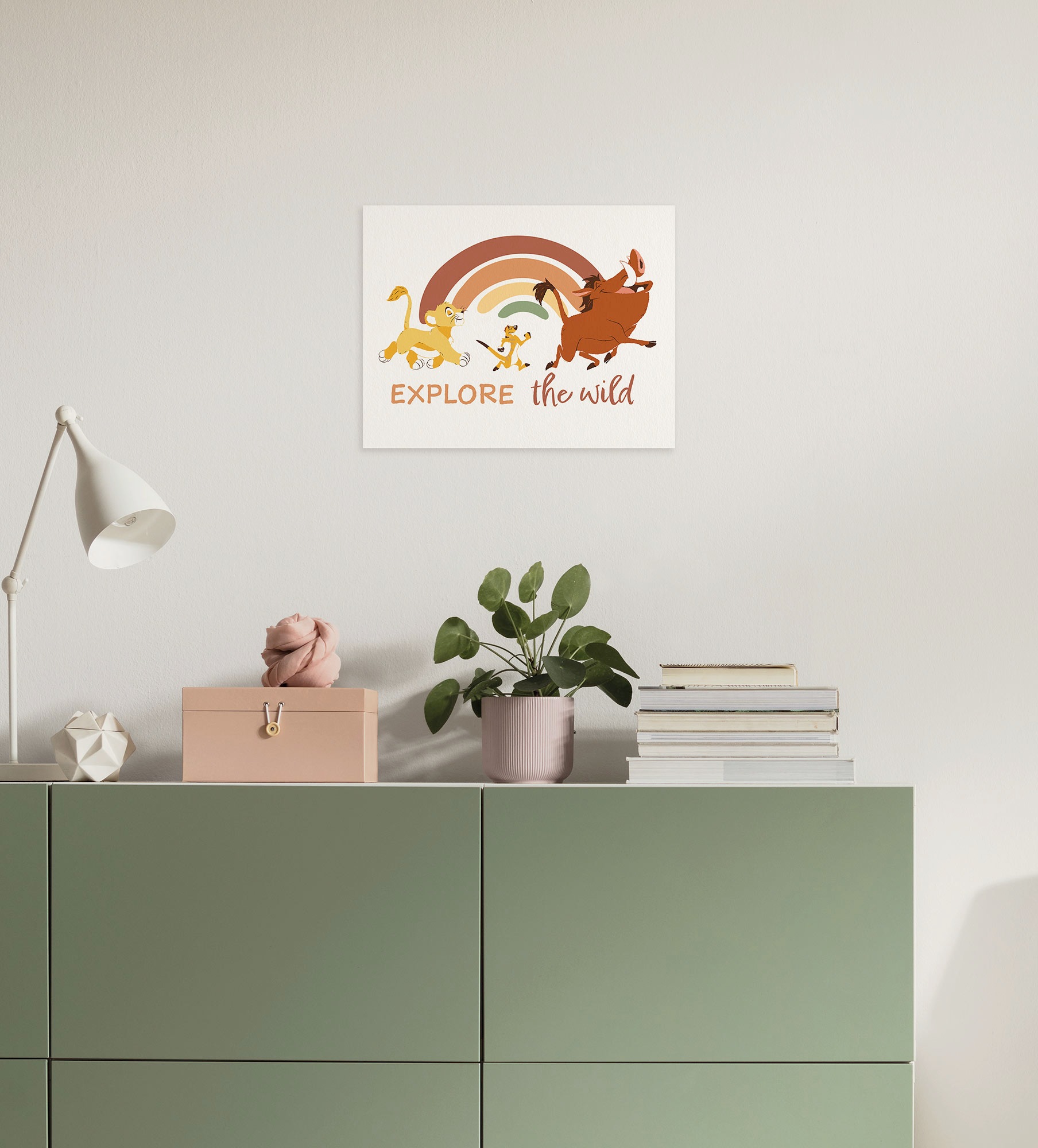 Image of Komar Leinwandbild "Disney The Lion King Explore the Wild" Disney 1 Stk. tlg. 30 x 40 cm (Breite x Höhe) - Kinderzimmer, Dekoration