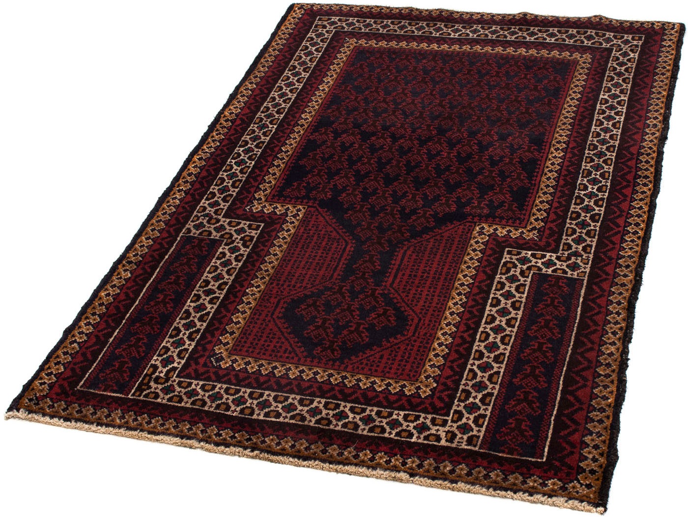 Image of morgenland Orientteppich »Belutsch - 136 x 85 cm - dunkelblau«, rechteckig, 8 mm Höhe, Wohnzimmer, Handgeknüpft, Einzelstück mit Zertifikat bei Ackermann Versand Schweiz