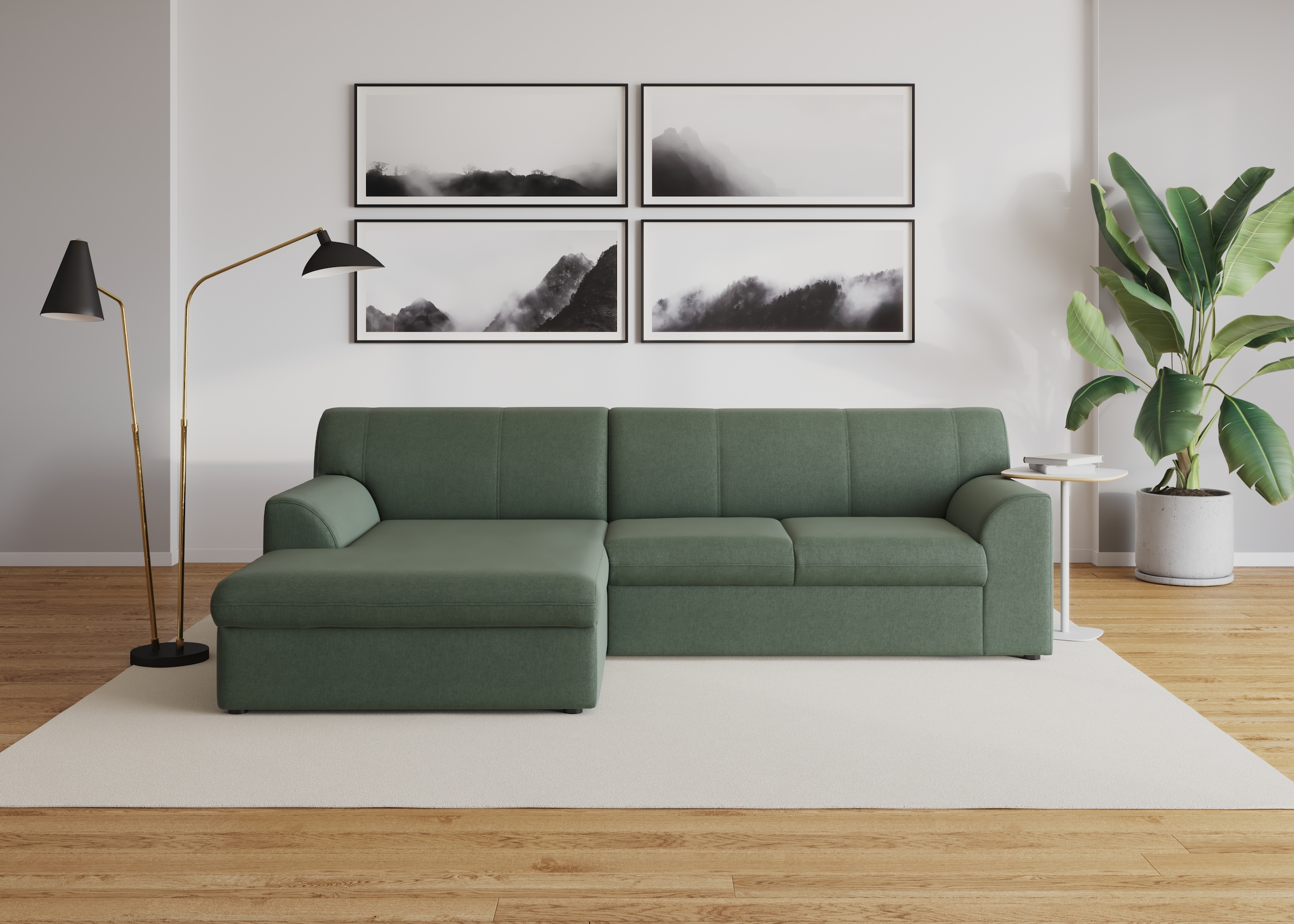 DOMO collection Ecksofa »Topper L-Form«, mit Recamiere, wahlweise mit Schlaffunktion