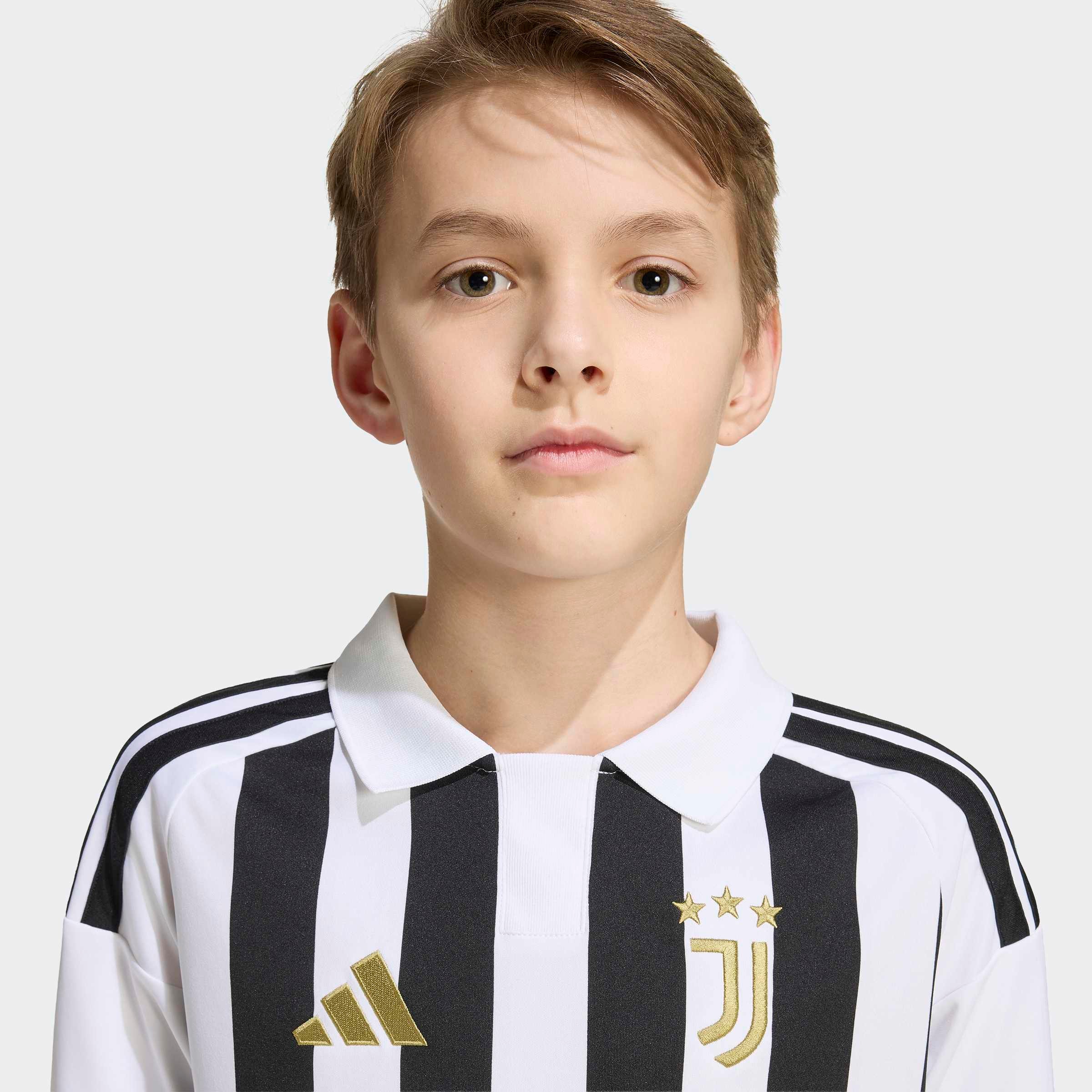 adidas Performance Fussballtrikot »JUVENTUS TURIN 26/27 KIDS HEIMTRIKOT« mit Climacool Technologie, mit traditionellem Kragen, mit 3-Streifen