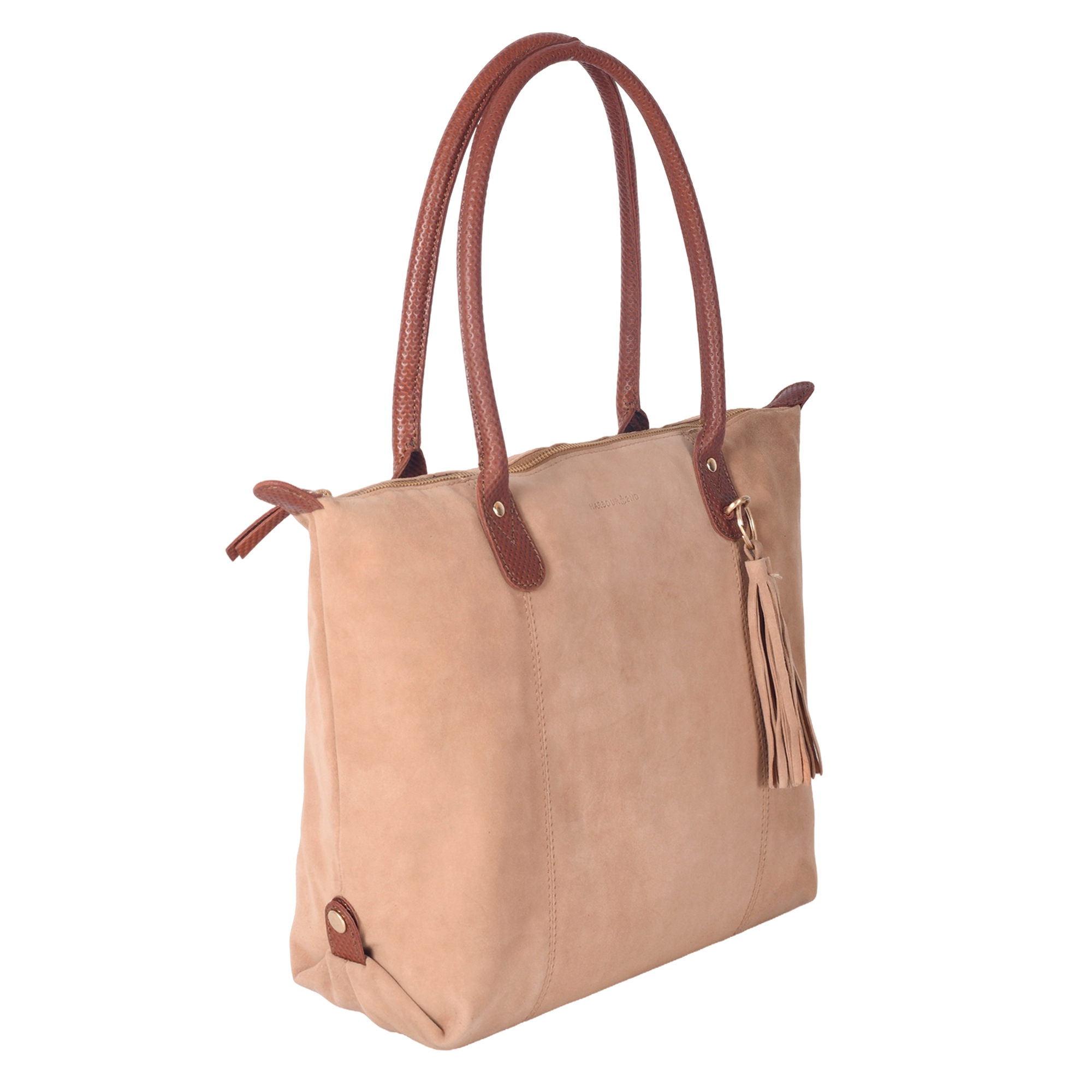 HARBOUR 2nd Handtasche Henkeltasche, Umhängetasche mit dekorativem Fransenanhänger