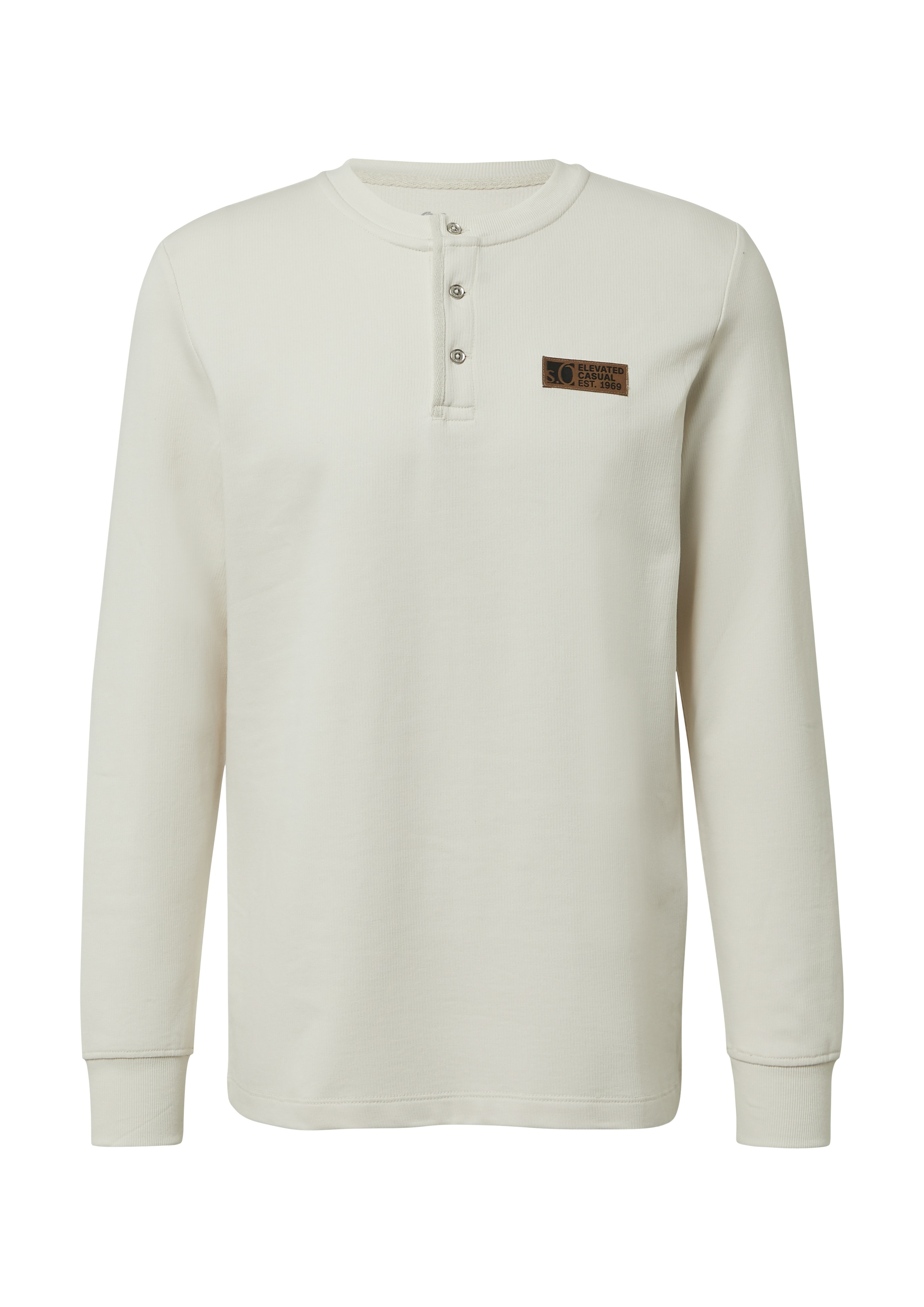 s.Oliver Langarmshirt mit Logo Stickerei