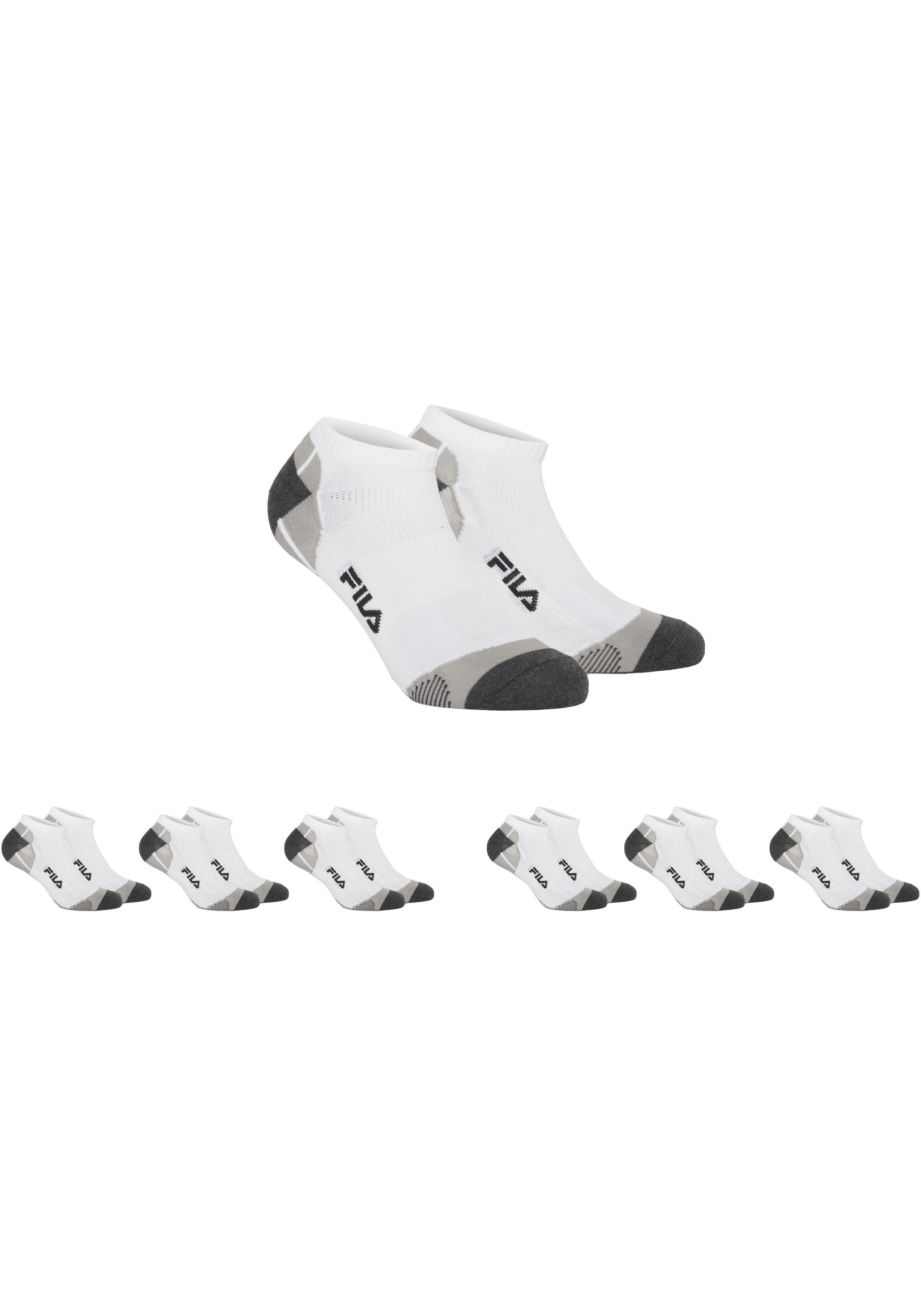 Fila Kurzsocken »UNISEX INVISIBLE MULTISPORT«, (6 Paar), mit Logo-Schriftzug