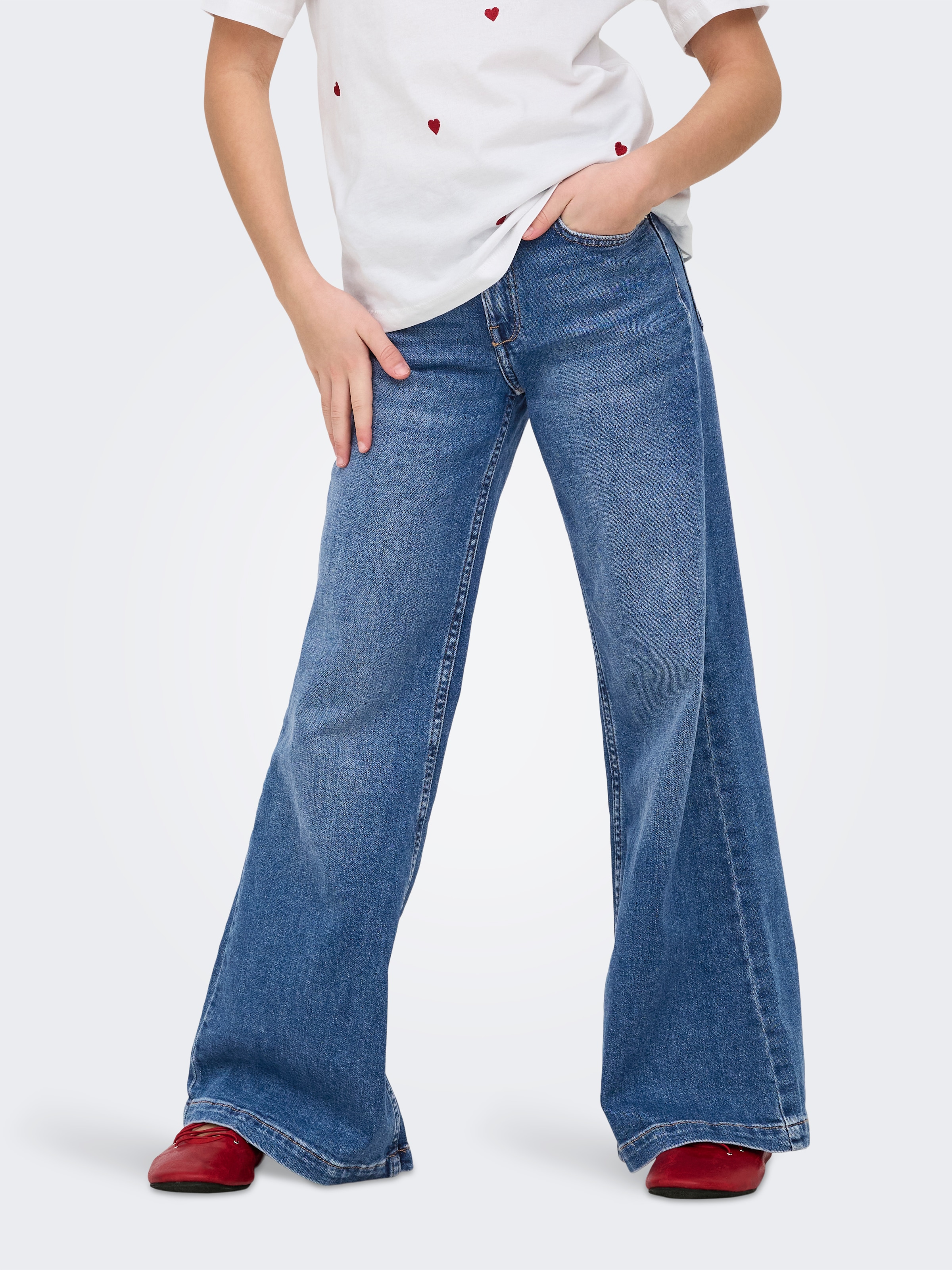 KIDS ONLY Jeans Relax-fit »KOGCALIFORNIA MW WIDE FLARED REA NOOS«