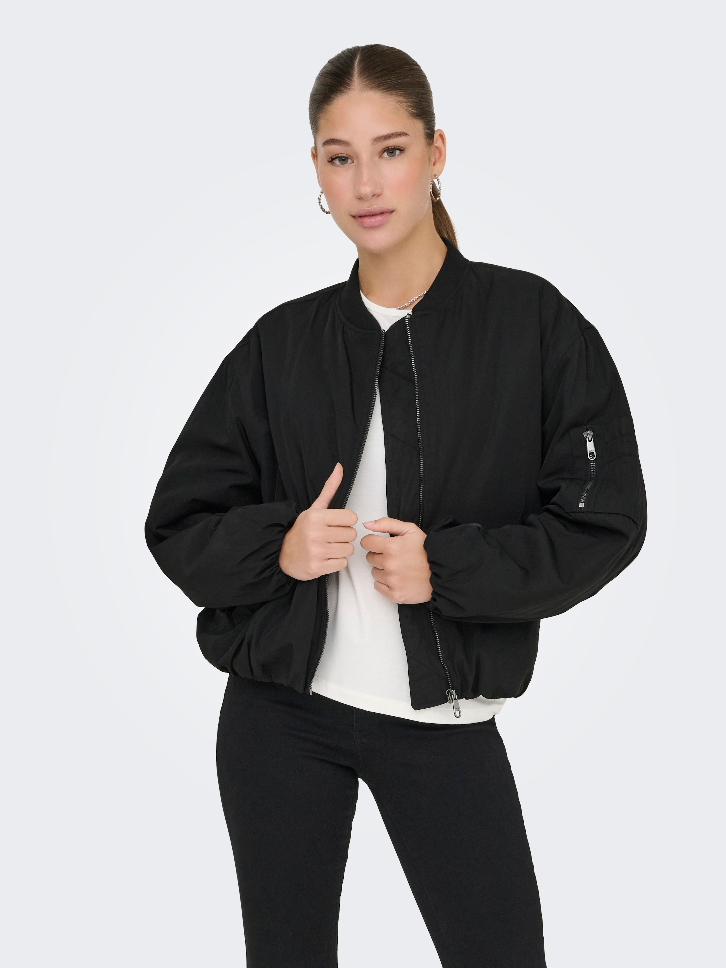 ONLY Bomberjacke »ONLADEL LIFE OVERSIZED BOMBER CC OTW«, ohne Kapuze