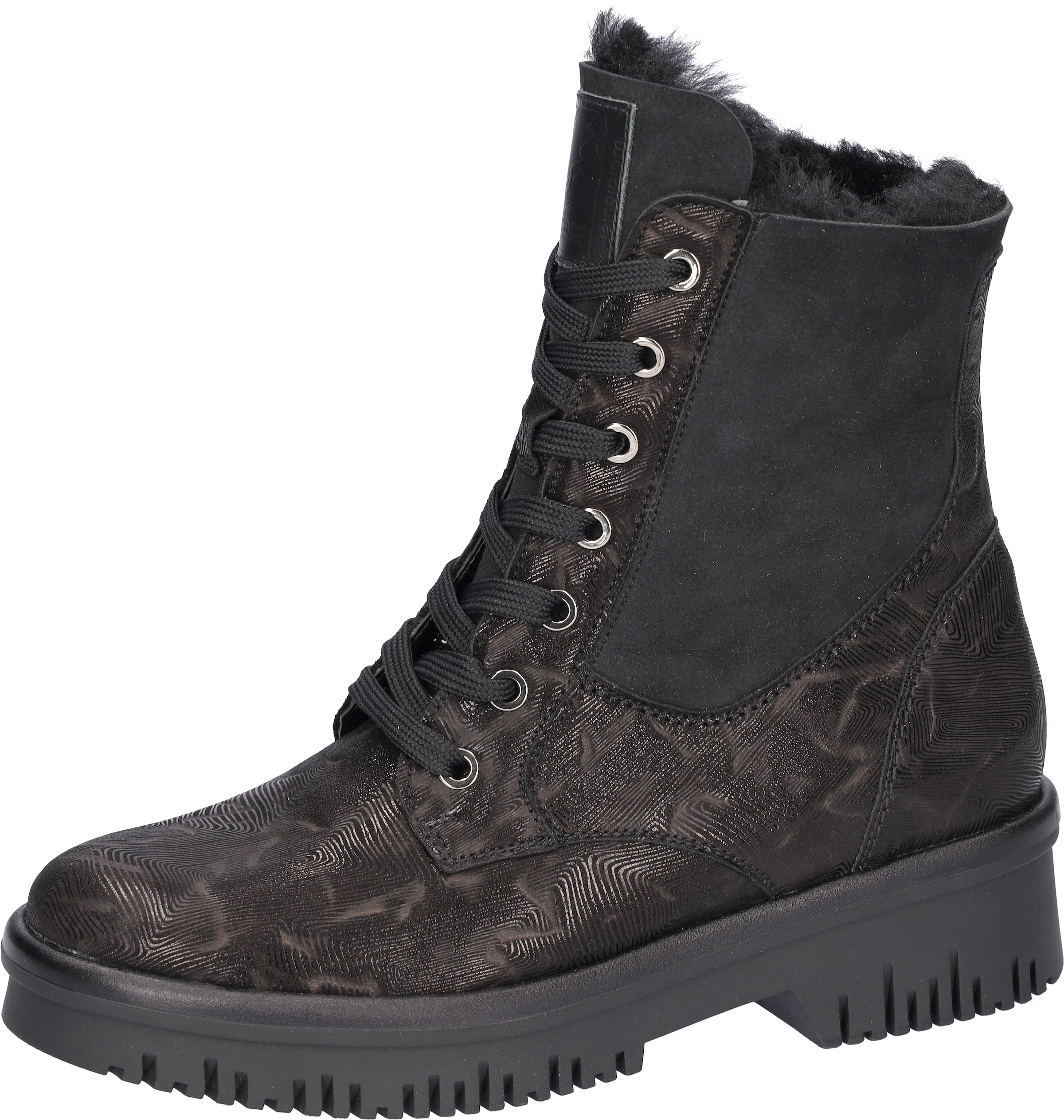 Image of Waldläufer Winterstiefelette "H-ALEA" Winterboots, Plateaustiefelette, mit Prägung, H-Weite