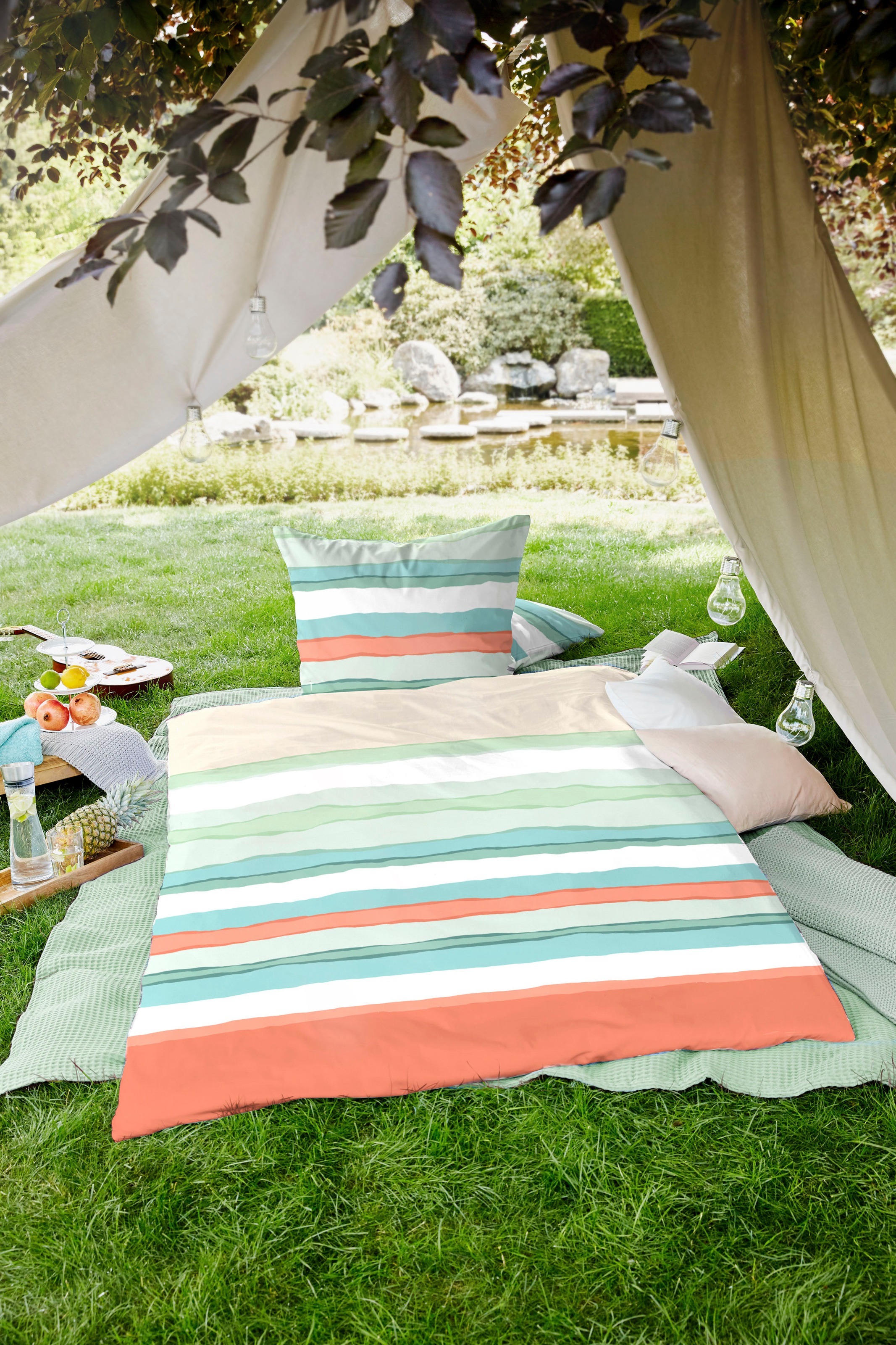 Primera Bettwäsche »Renforce Bettwäsche Slushy« 2 Stk. tlg. mit spannenden Verläufen