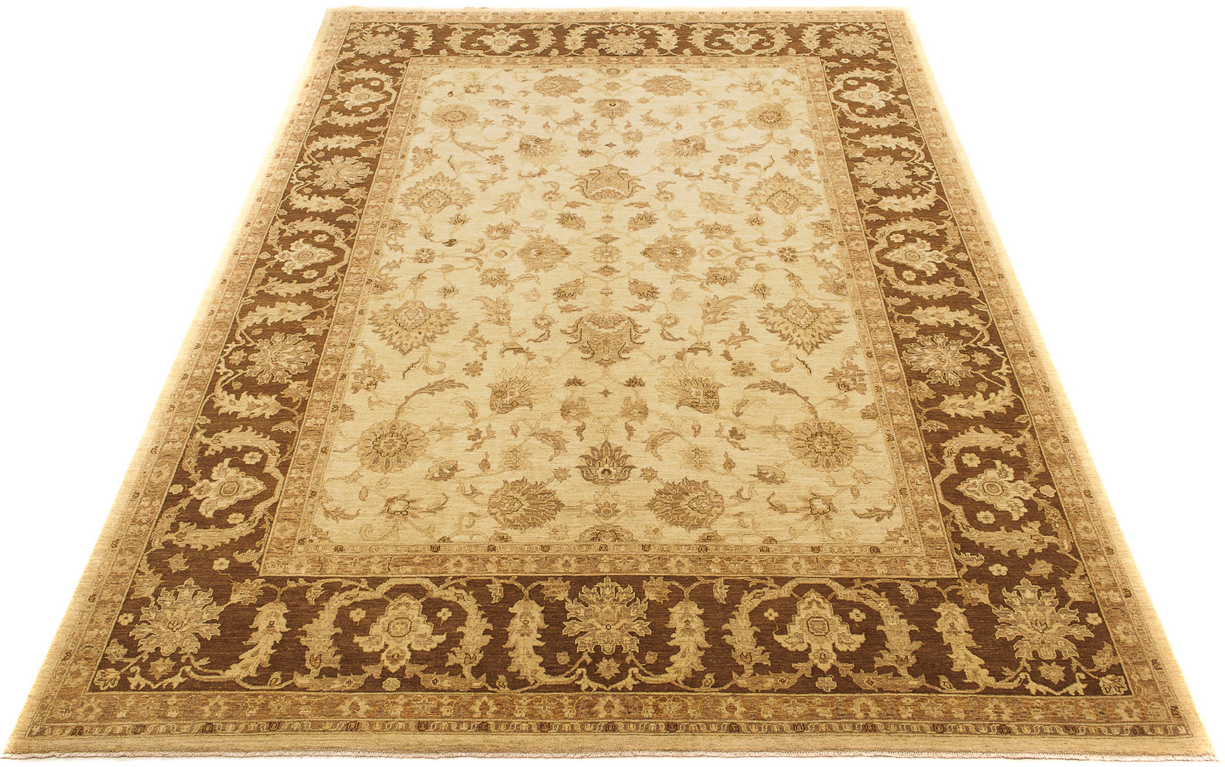 Image of morgenland Orientteppich »Ziegler - 399 x 298 cm - beige«, rechteckig, 6 mm Höhe, Wohnzimmer, Handgeknüpft, Einzelstück mit Zertifikat bei Ackermann Versand Schweiz
