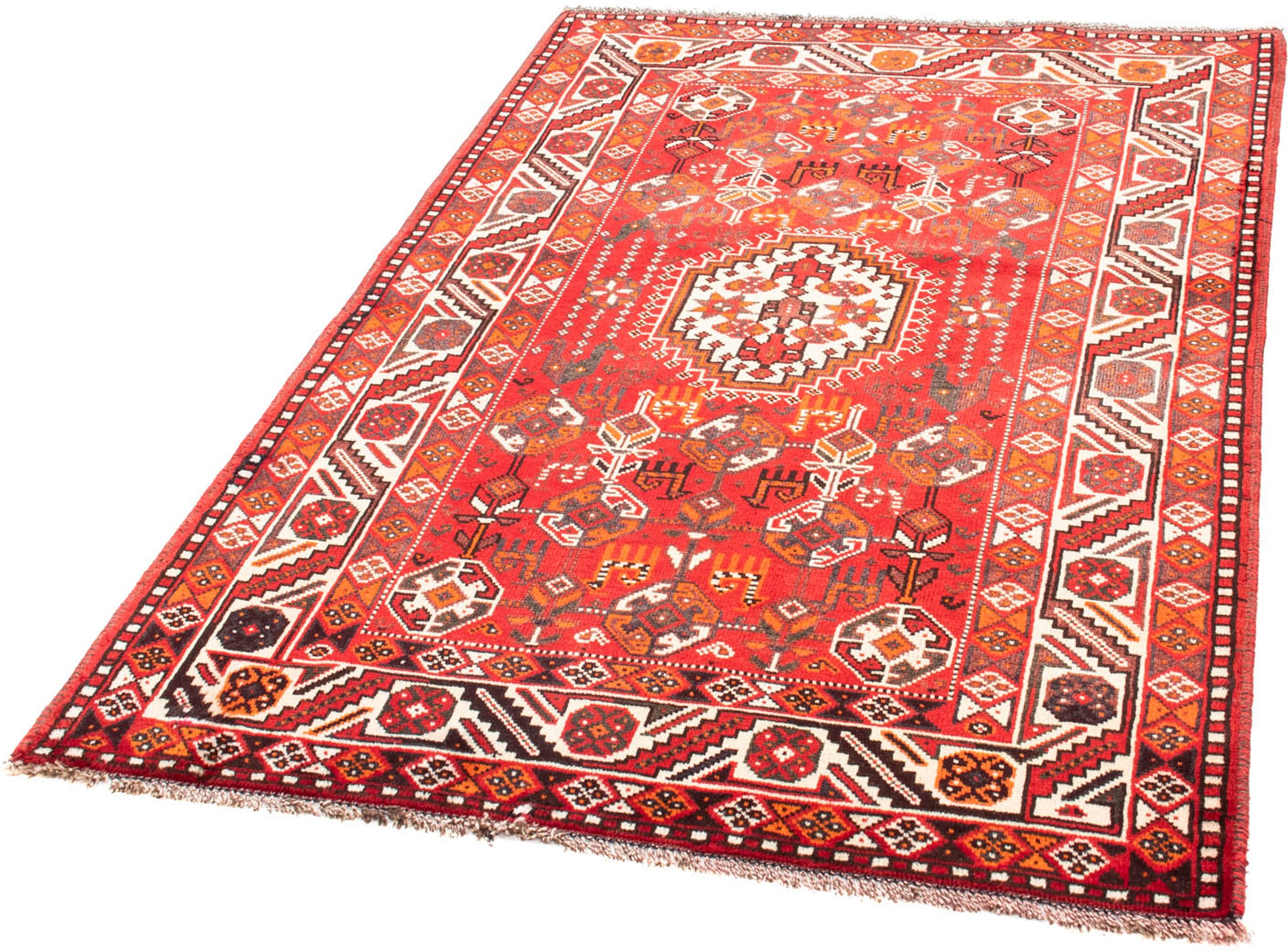 Image of morgenland Orientteppich »Perser - Nomadic - 159 x 110 cm - rot«, rechteckig, 10 mm Höhe, Wohnzimmer, Handgeknüpft, Einzelstück mit Zertifikat bei Ackermann Versand Schweiz