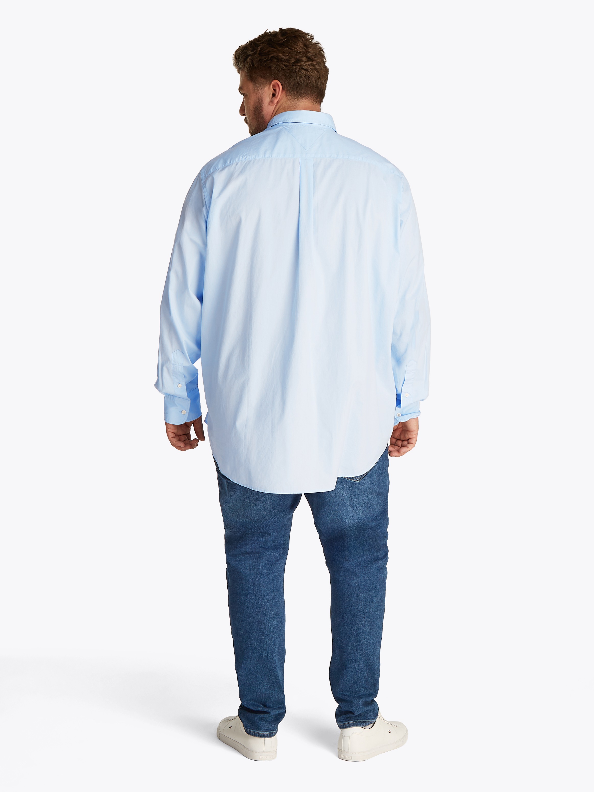 Tommy Hilfiger Big & Tall Langarmhemd »BT-FLEX POPLIN SOLID RF SHIRT-B«, Grosse Grössen