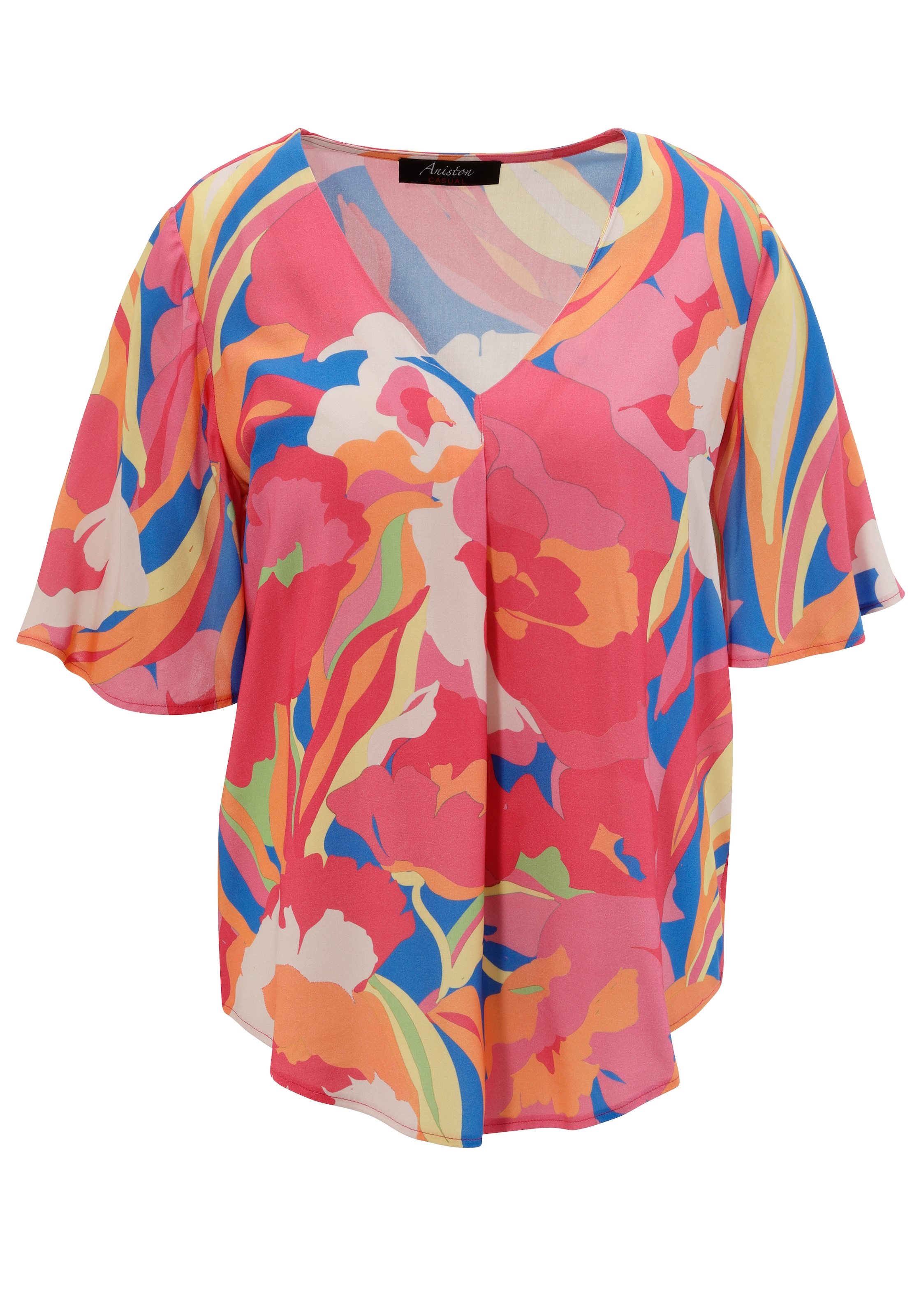 Aniston CASUAL Schlupfbluse, mit fantasievollen, grafischen Druck