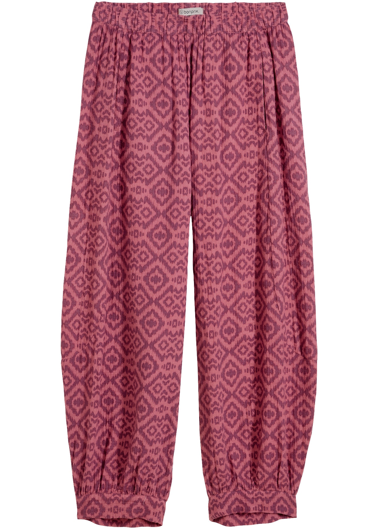 bonprix Pumphose  Loose Fit, weites Bein, aus reiner Baumwolle