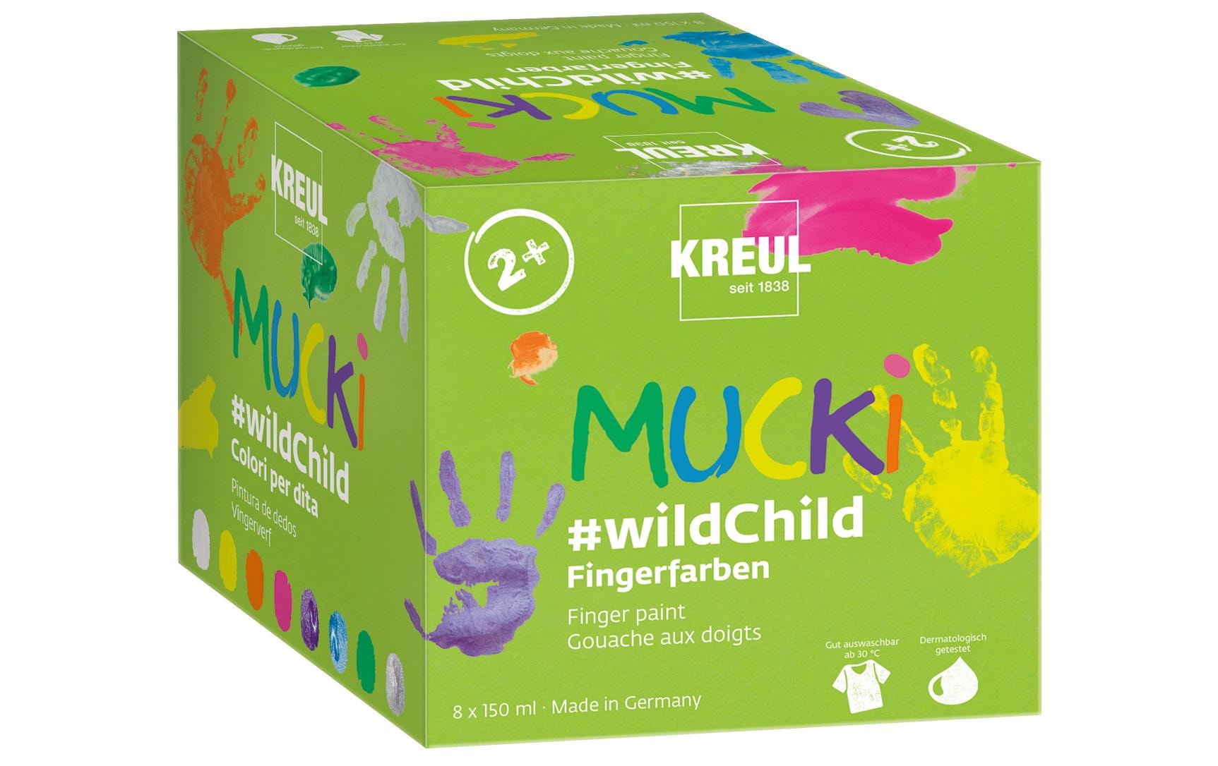 Kreativset »Kreul Mucki 150 ml 8 Stück«, (8 tlg.)