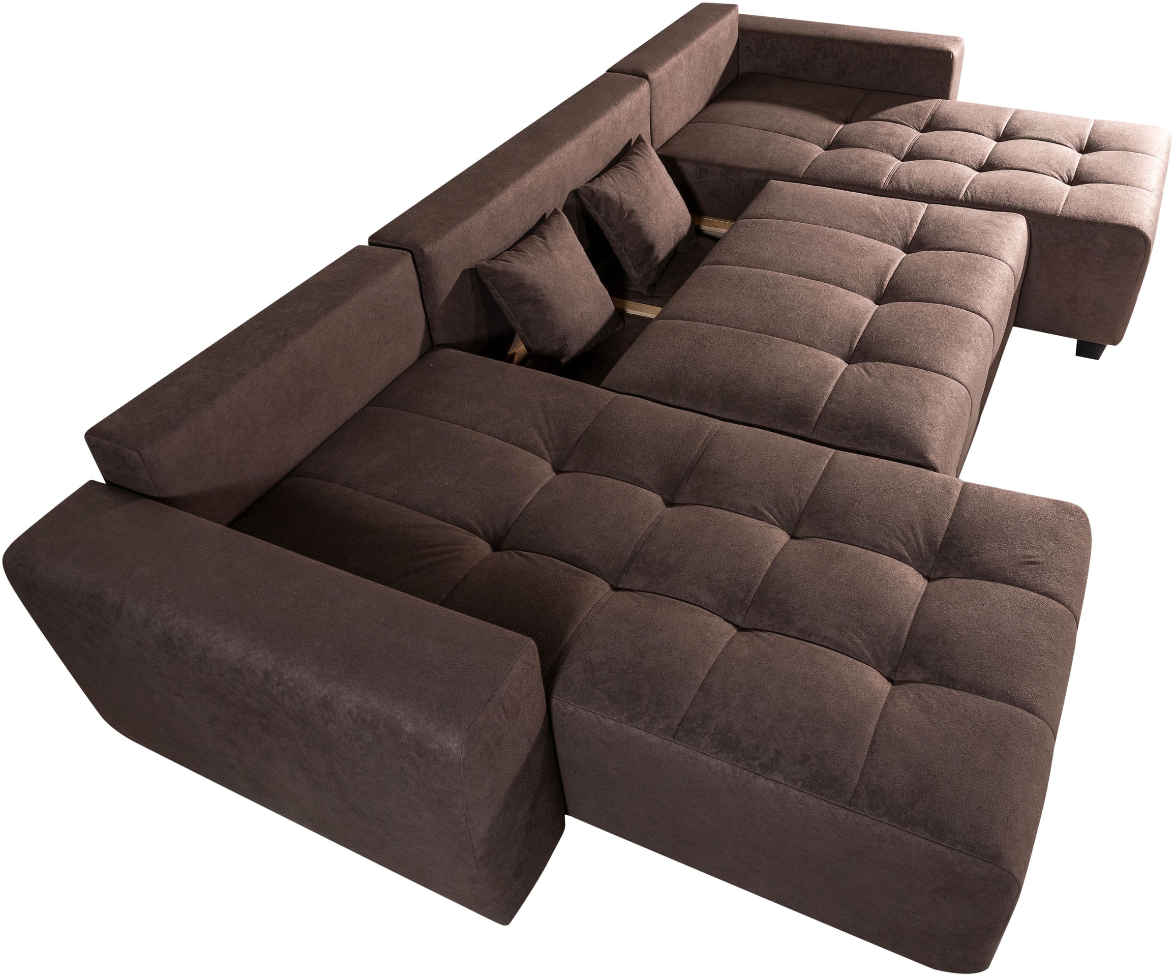 COLLECTION AB Paysage de salon »Bella U-Form, Breite 314 cm« Wonlandschaft, Schlaffunktion,Bonnelfederkern,Rückenkissen