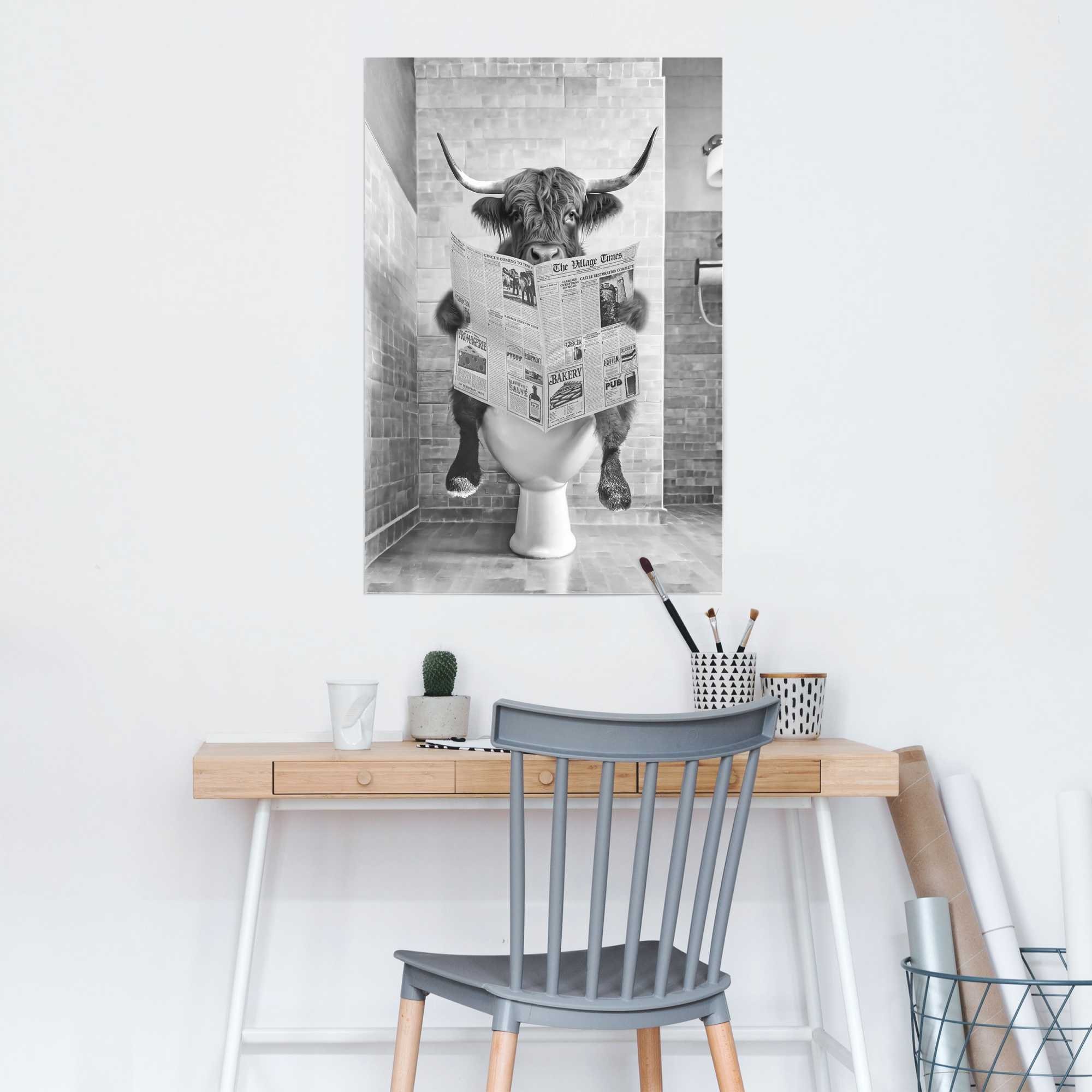 Image of Reinders Poster "Highlander Toilet"