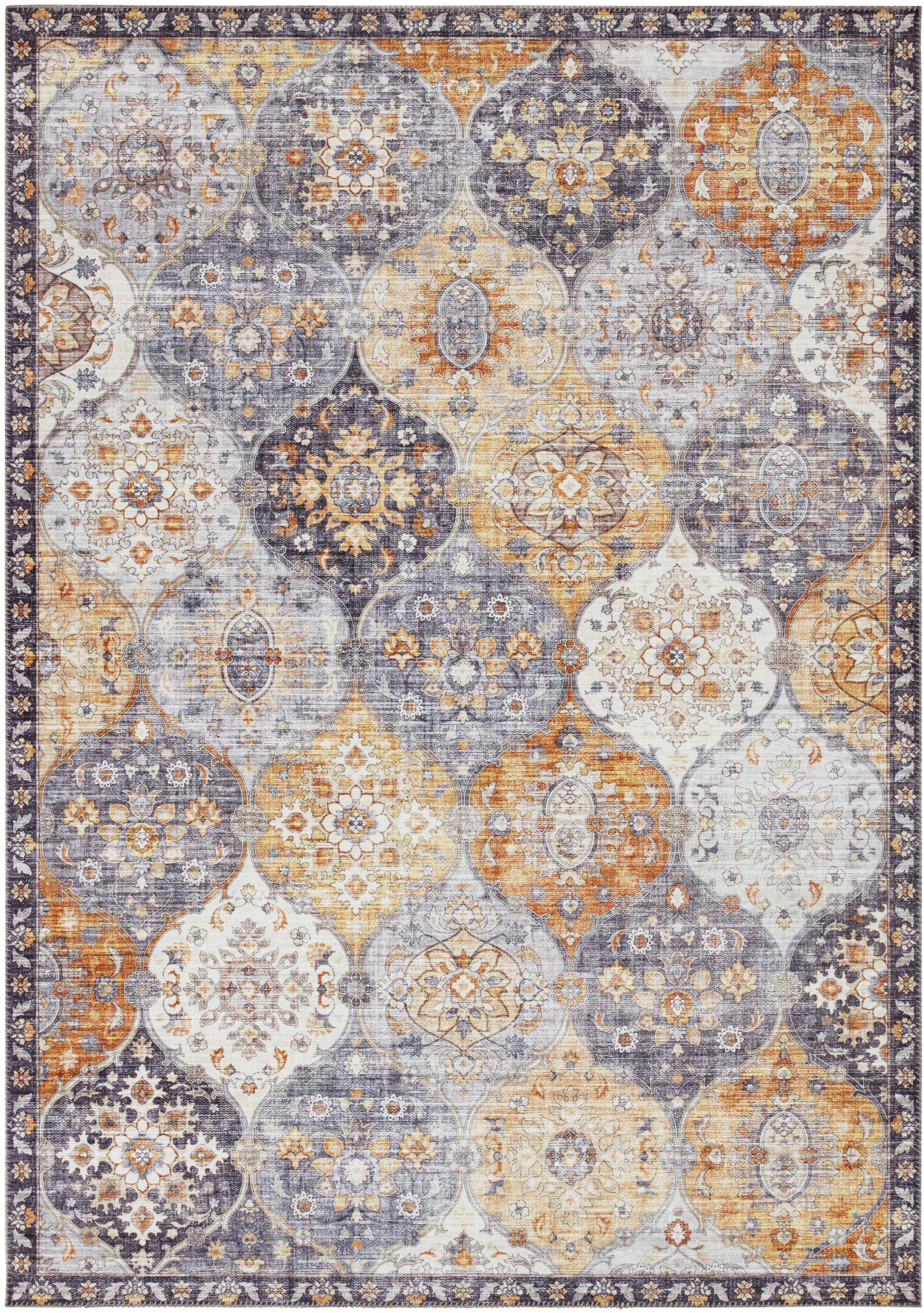ELLE DECORATION Teppich »Kashmir Ghom«, rechteckig, 5 mm Höhe, Orientalisch, Läufer, Kurzflor, Vintage, Wohnzimmer, Schlafzimmer