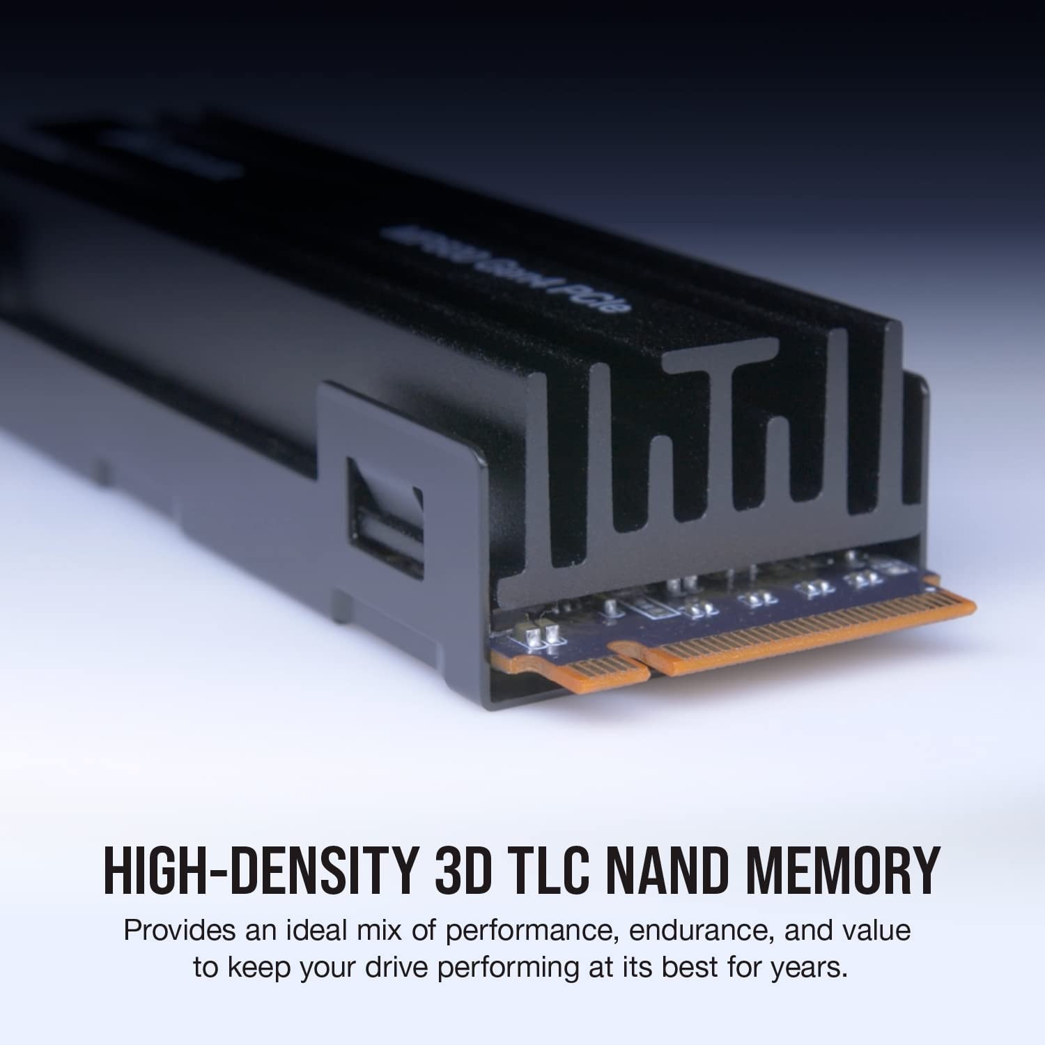 Corsair interne SSD »Corsair Force Series MP600 2TB NVMe PCIe M.2 SSD«, Anschluss M.2 PCIe 4.0, M.2-Kühlkörper