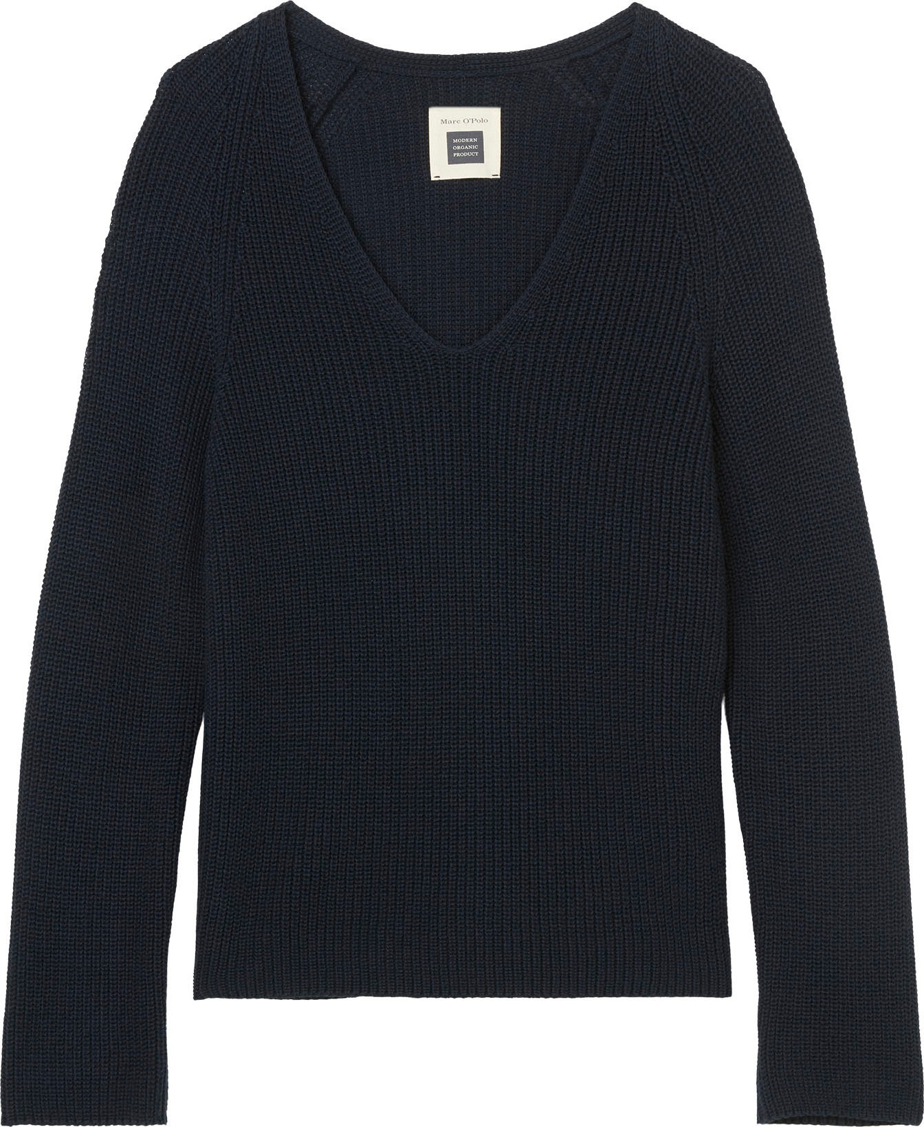 Image of Marc O'Polo Strickpullover, mit dekorativem Strickmuster am Ärmel und V-Neck bei Ackermann Versand Schweiz