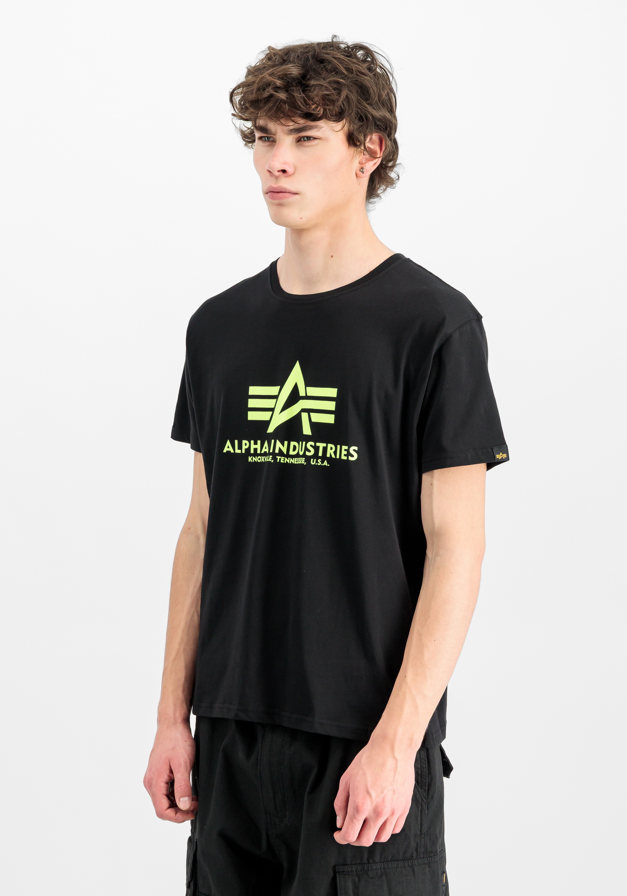 Alpha Industries T-Shirt »Basic T-Shirt BL Neon Print«