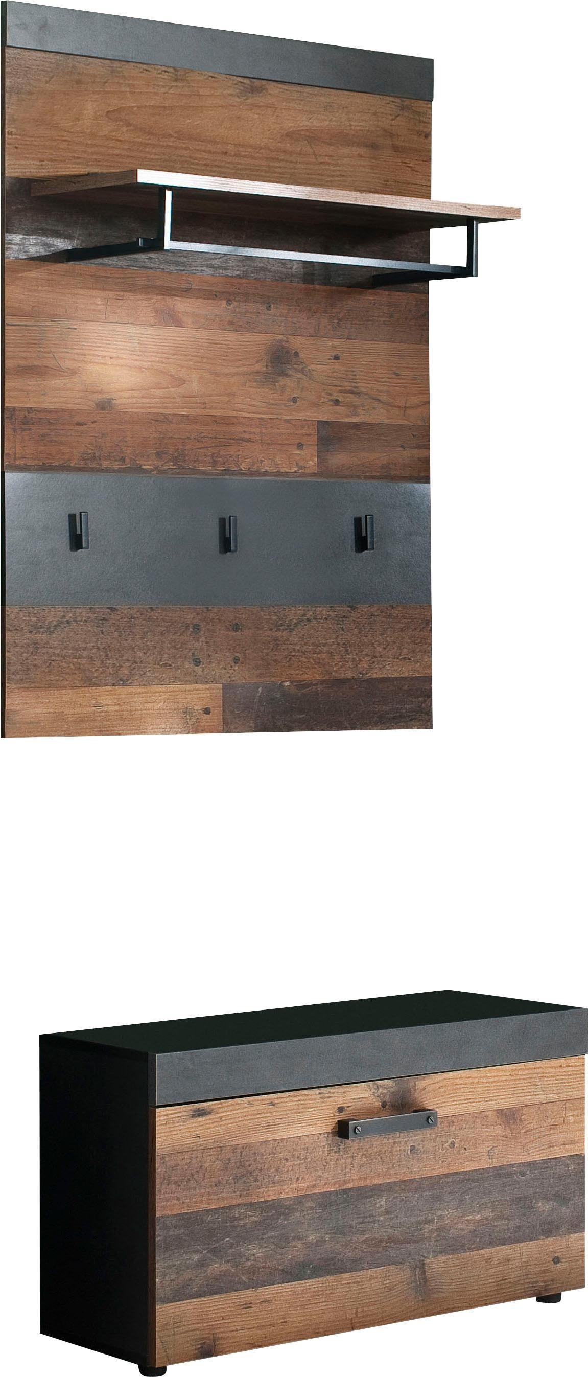 Image of trendteam Garderoben-Set »Indy«, (Set, 2 St.), moderner Industrial Style bei Ackermann Versand Schweiz