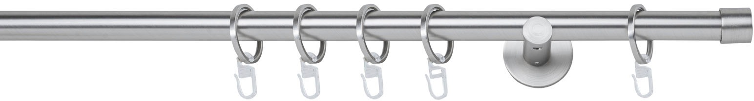 mydeco Gardinenstange »20mm Cap Wandträger 6,5 cm«, 1 läufig-läufig, Fixmass