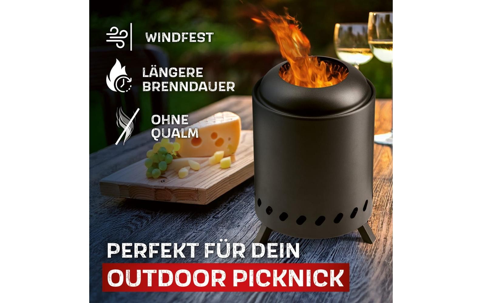 LANDMANN Panier à feu »raucharm – Ø 18 cm«