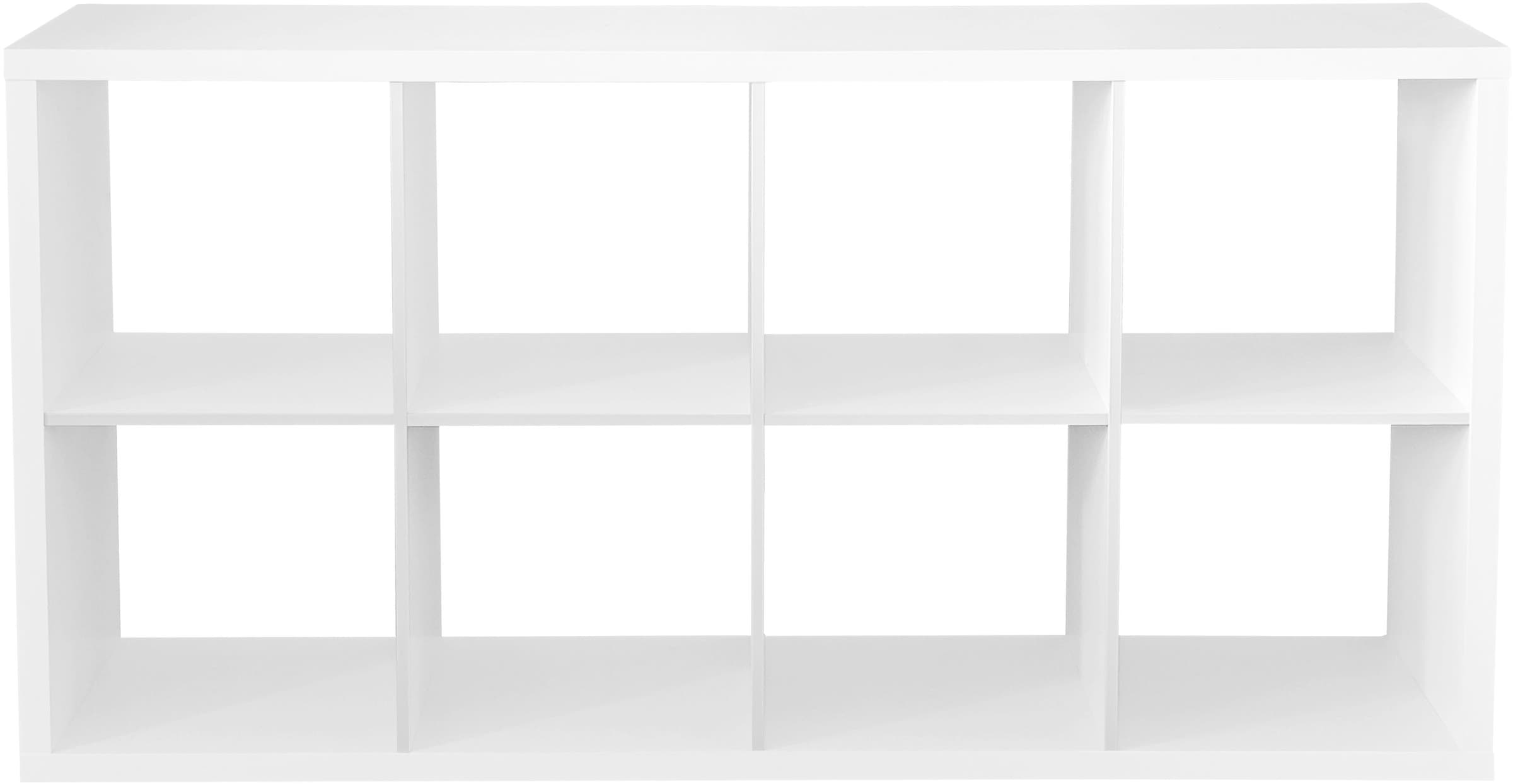 INOSIGN Bücherregal »IZOLA, Raumteiler, Aktenregal, Würfelregal,«, mit 6 oder 8 Fächern, quer und hochkant stellbar, (B/T) 76x37 cm