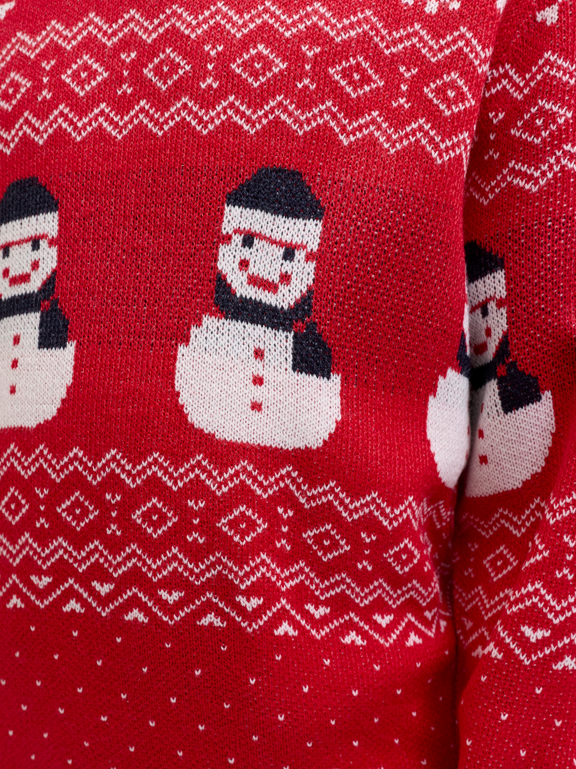 Jack & Jones Junior Weihnachtspullover »JJXMAS ANDREW KNIT CREW NECK JNR«