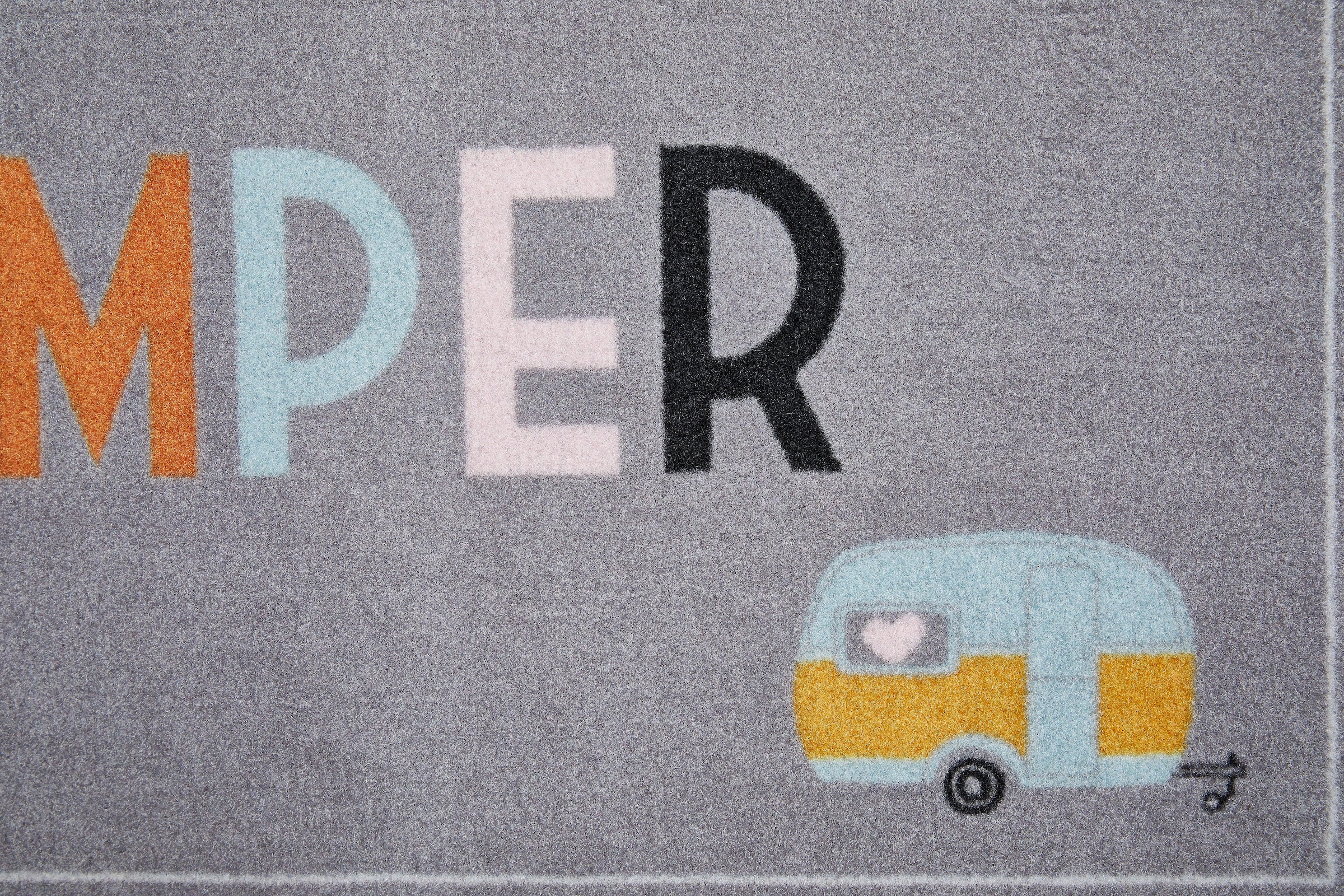 my home Läufer »Camping«, rechteckig, 8,5 mm Höhe, mit Schriftzug, ideal für Camper & Wohnwagen, In- und Outdoor geeignet