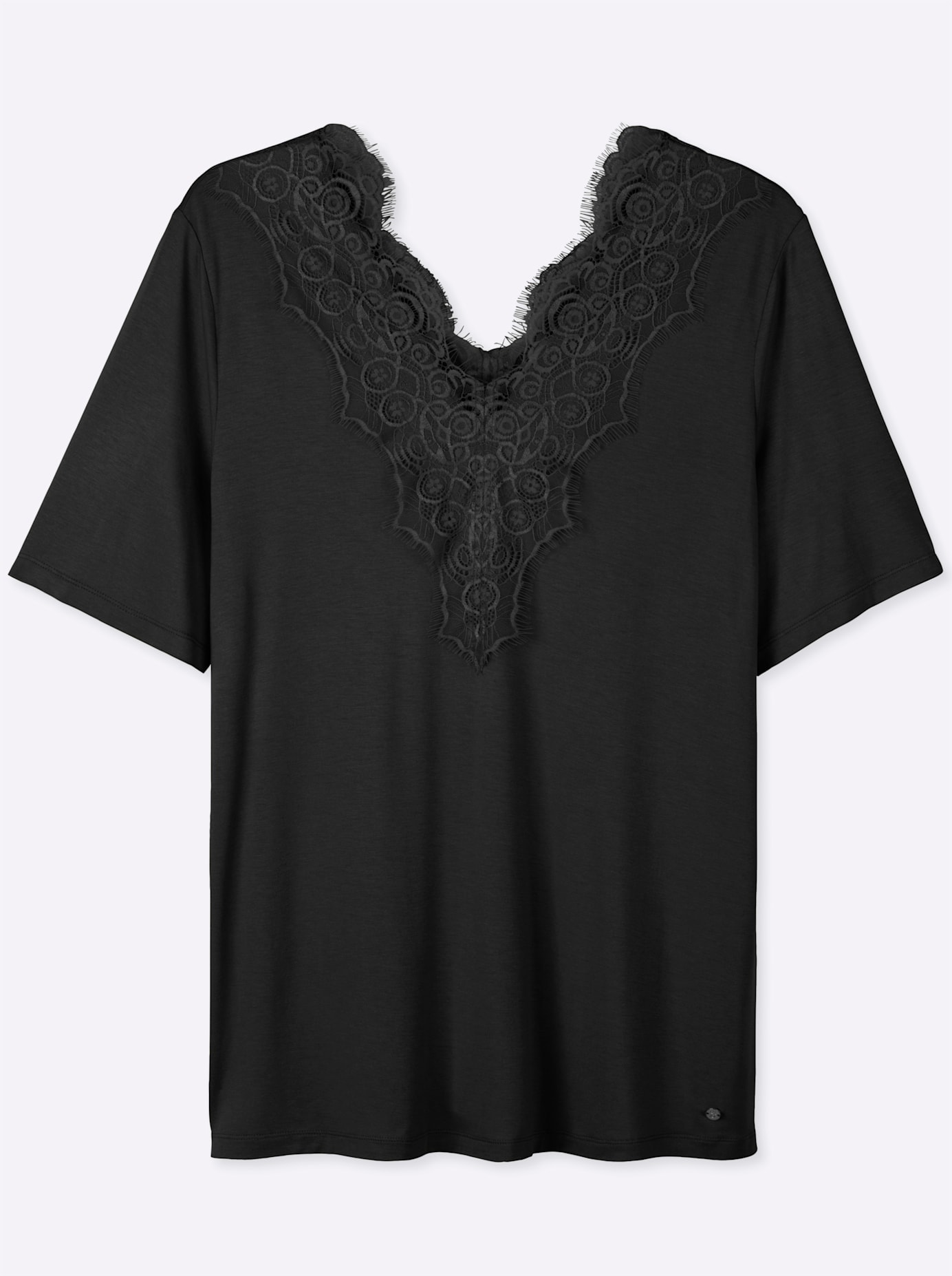 Sheego Chemise en dentelle »Halbarmshirt« 1