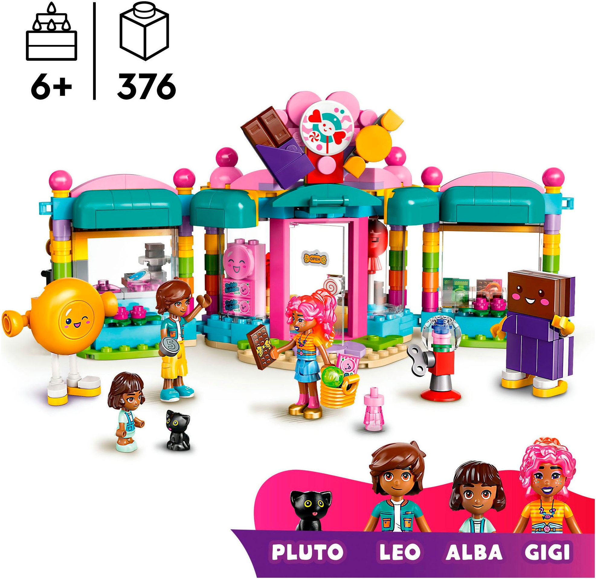 LEGO® Konstruktionsspielsteine »Heartlake City Süsswarenladen (42649), LEGO Friends« Made in Europe
