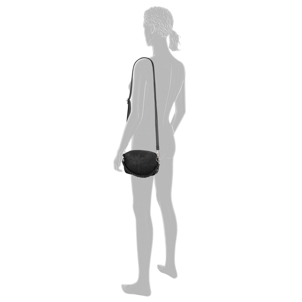 Gabor Sac à main »Belene« en nubuck doux avec poignées tressées & coutures décoratives marquantes