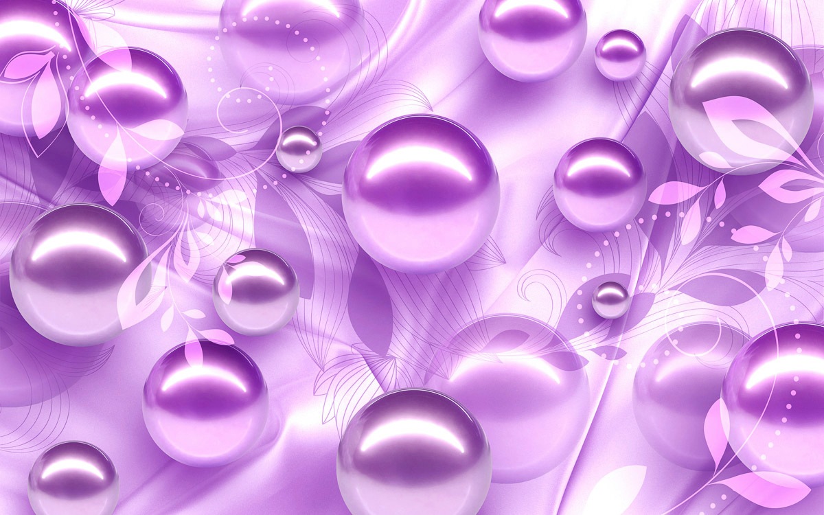 Image of Papermoon Fototapete »Lila Kugeln«, Vliestapete, hochwertiger Digitaldruck, inklusive Kleister bei Ackermann Versand Schweiz