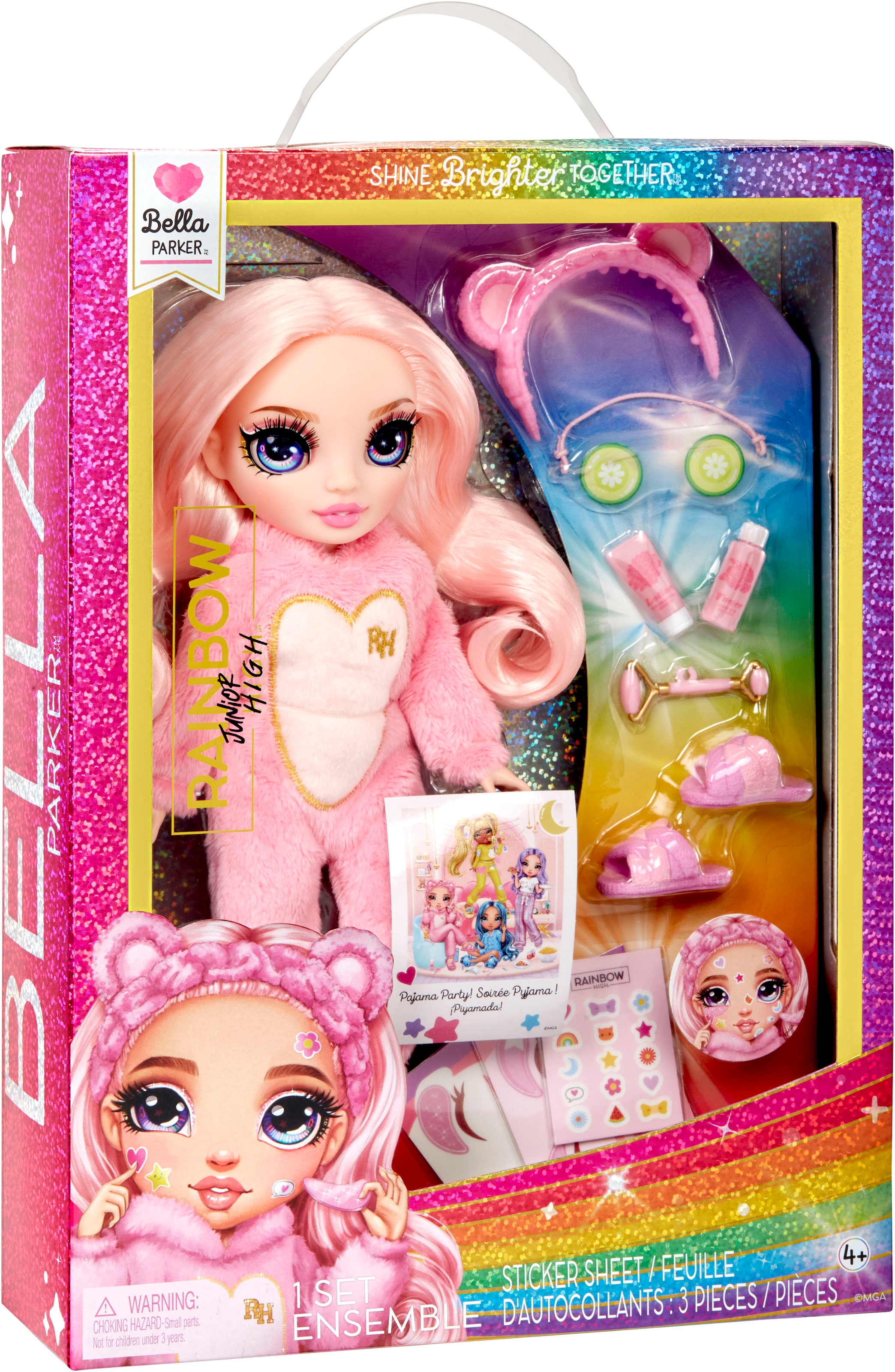 RAINBOW HIGH Poupée à habiller »Junior High PJ Party Fashion Doll Bella (Pink)«