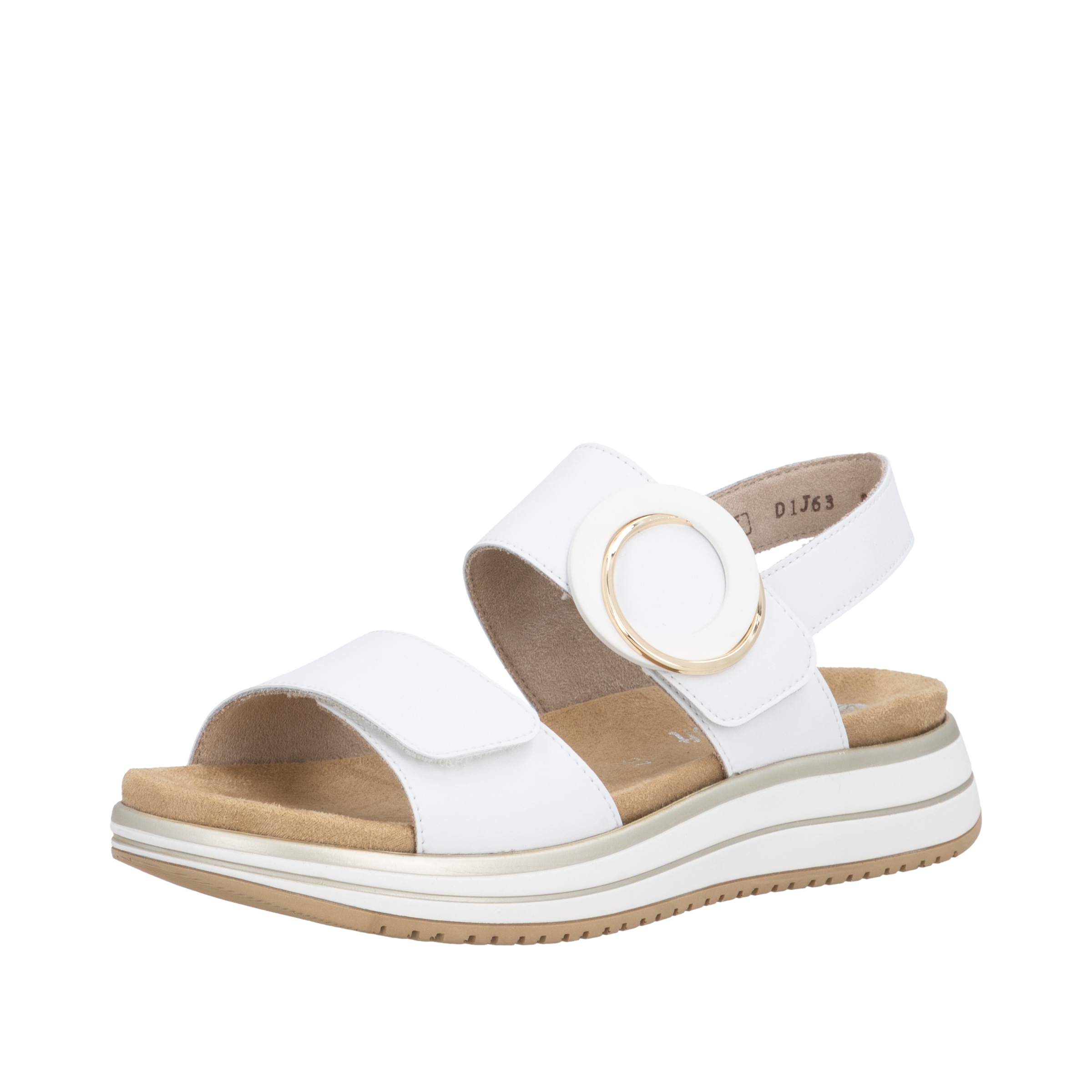 Image of Remonte Plateausandale Sommerschuh, Sandalette mit Softfussbett und zwei Klettverschlüssen