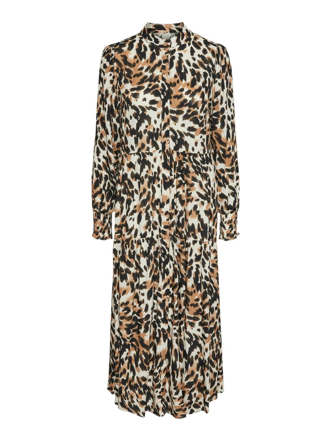 Y.A.S Maxikleid »YASALIRA LS LONG SHIRT DRESS S. NOOS«, mit Volant