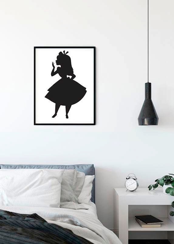 Komar Image »Alice Silhouette« 1 cuis tlg. Wandbild zur Dekoration im Kinderzimmer - ohne Rahmen