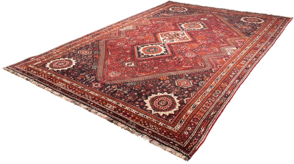 Image of morgenland Orientteppich »Perser - Nomadic - 328 x 215 cm - dunkelrot«, rechteckig, 10 mm Höhe, Wohnzimmer, Handgeknüpft, Einzelstück mit Zertifikat bei Ackermann Versand Schweiz