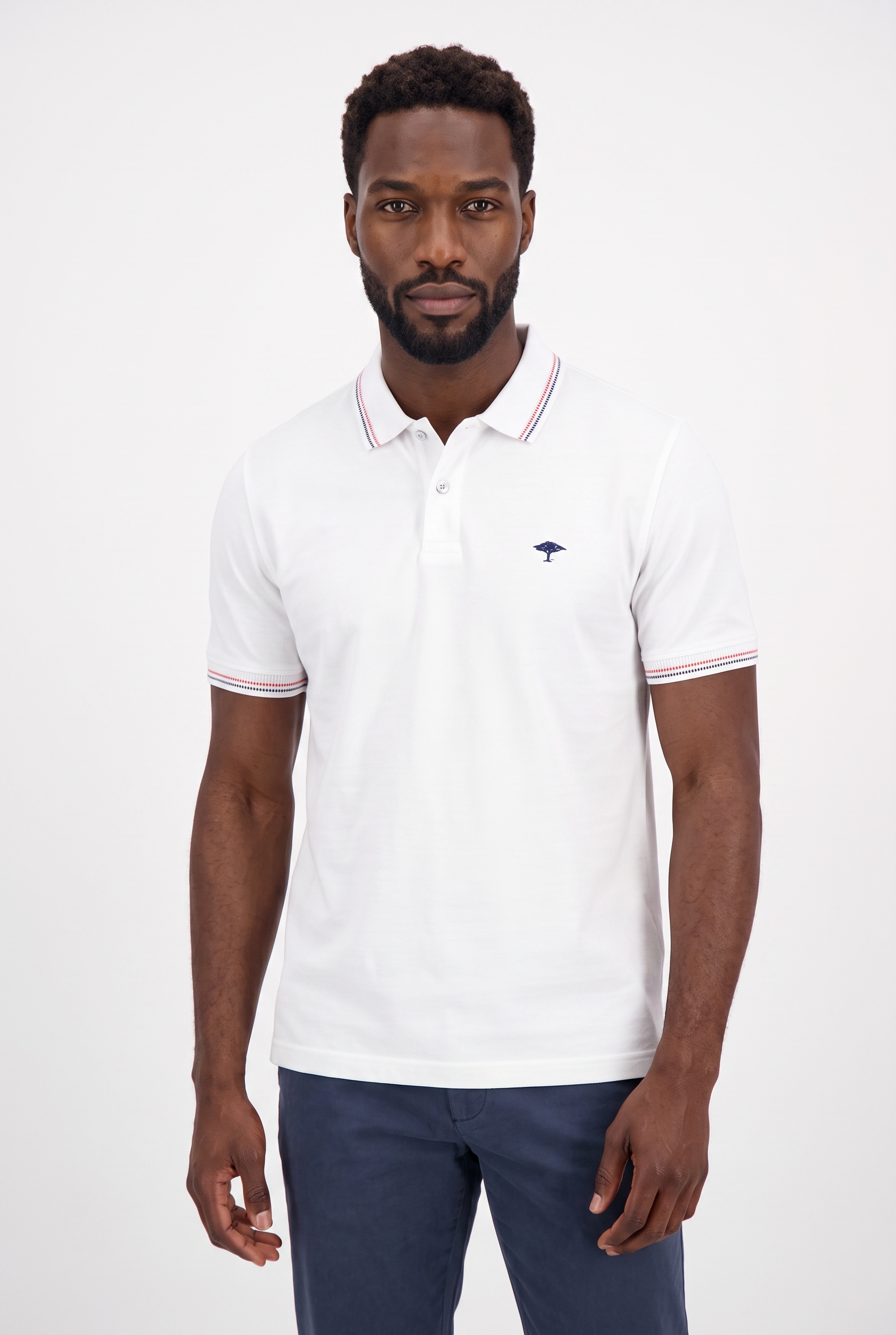 FYNCH-HATTON Poloshirt Regular fit, 2-Knopf-Form, mit Logo Stickerei