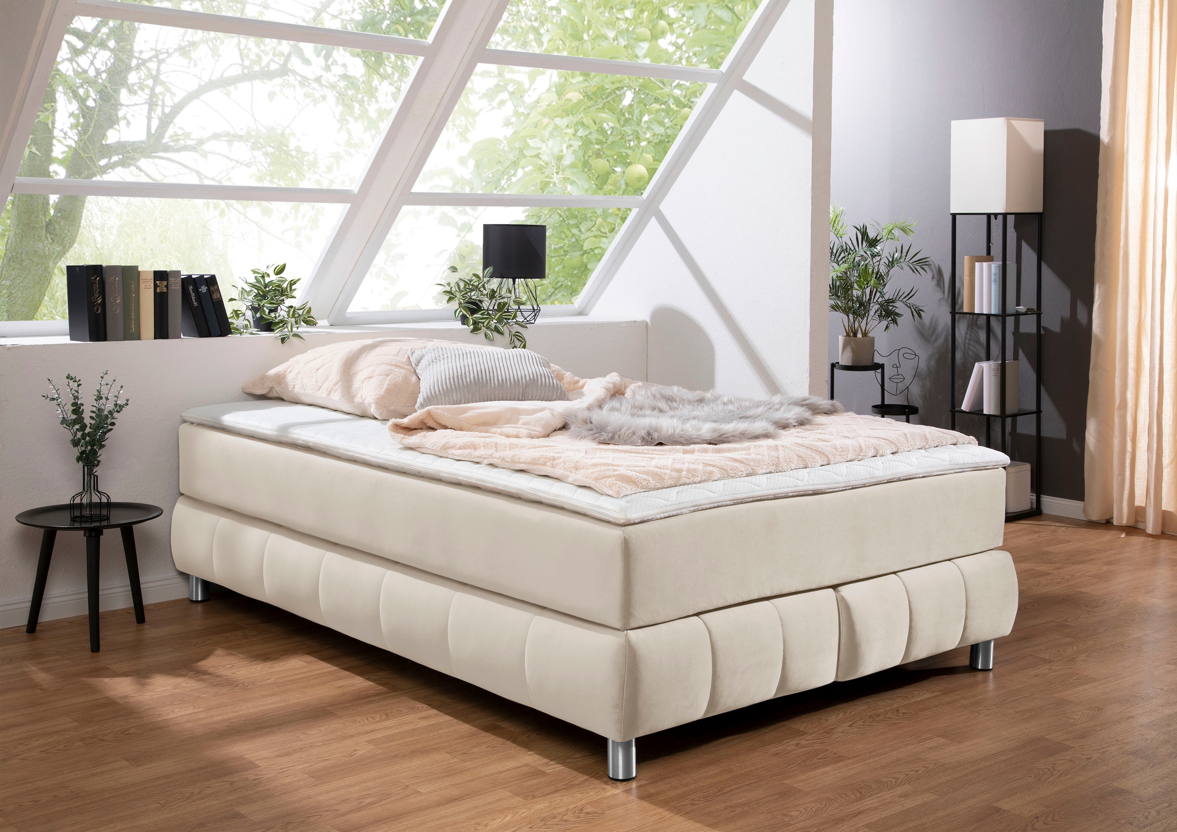 Image of Home affaire Boxspringbett "Salo" Ohne Kopfteil, inkl. Topper, auch in Überlänge 220 cm
