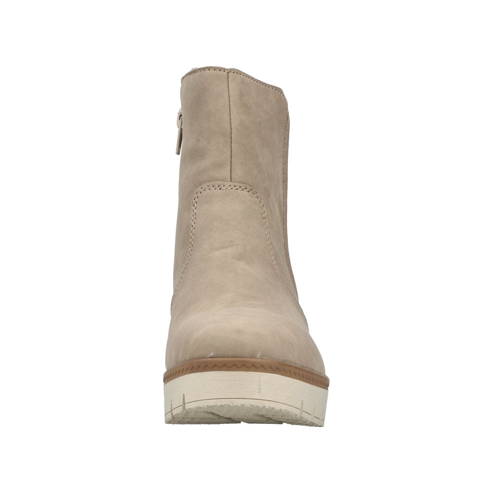 Rieker Keilstiefelette, Keilboots, Plateau-Stiefelette mit Innenreissverschluss, schmale Form